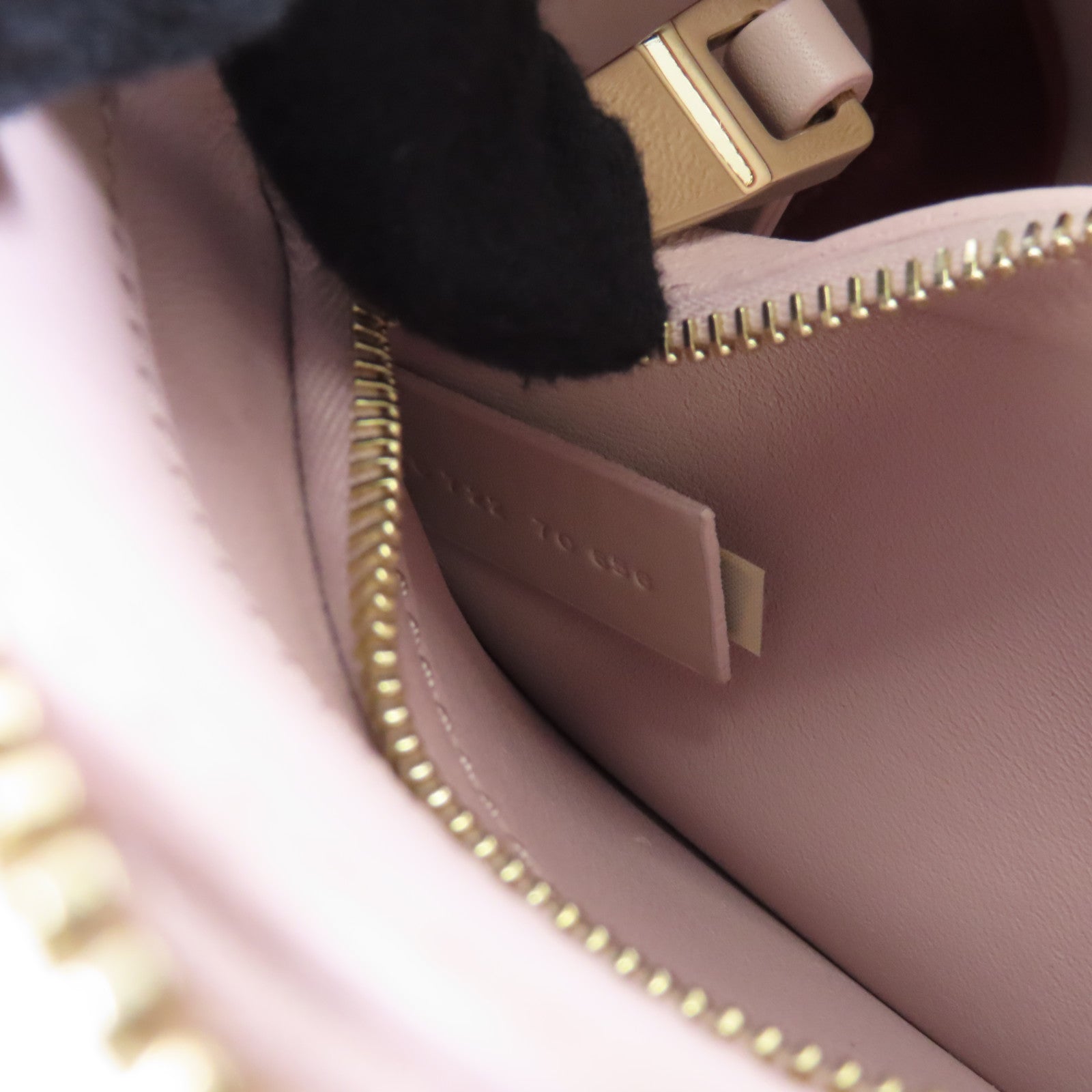 Chloe 牛皮皮革Shoulder Bag金扣肩背袋粉紅色