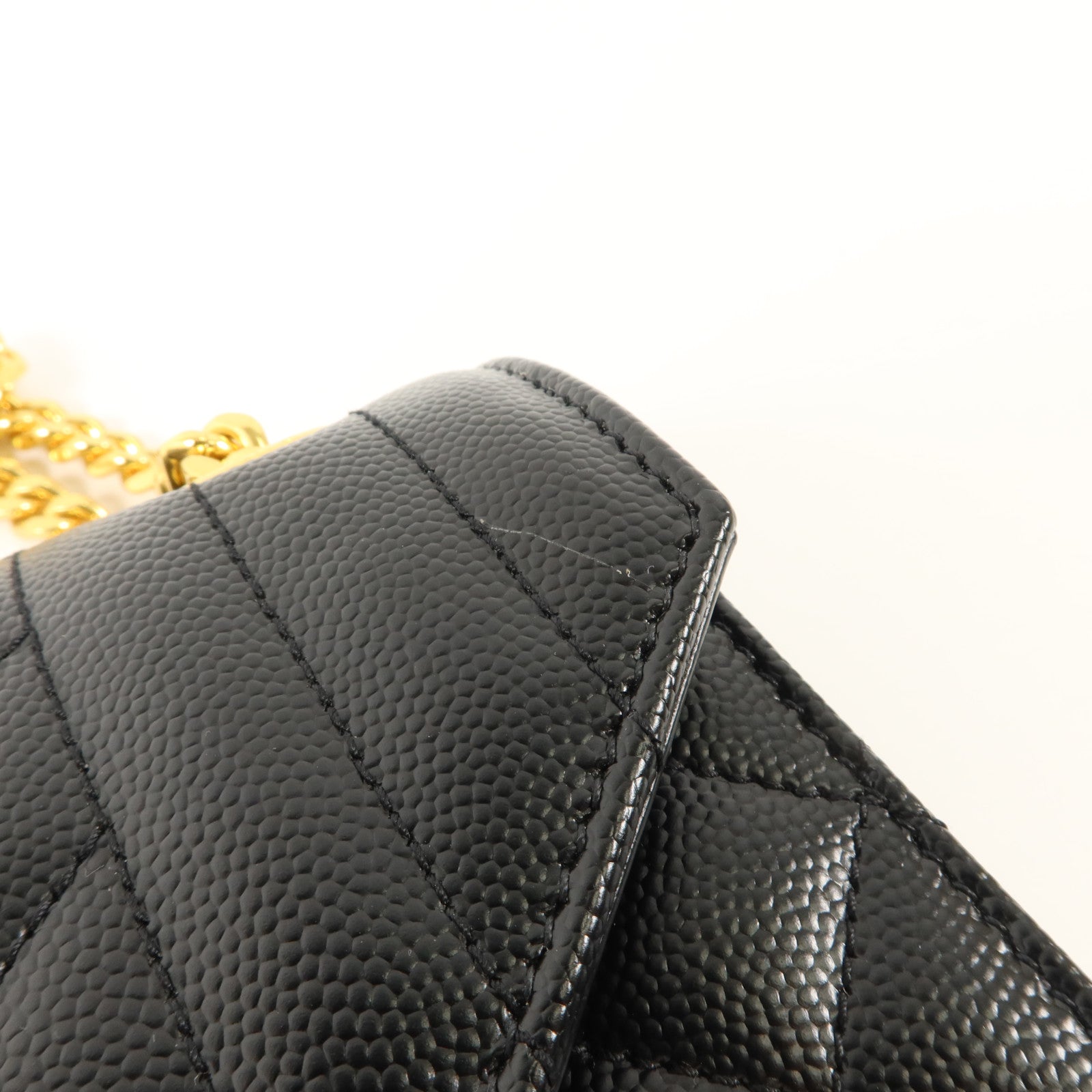 SAINT LAURENT 牛皮皮革Envelope Medium鏈帶肩背袋