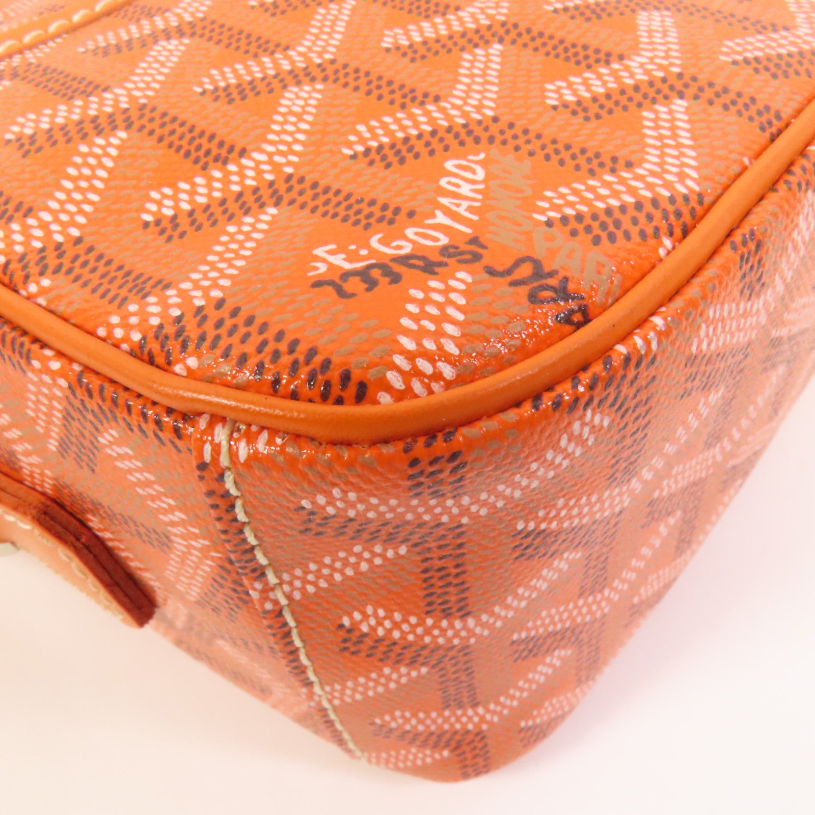 GOYARD 【激減優惠】塗層帆布Cap-Vert銀扣肩背袋
