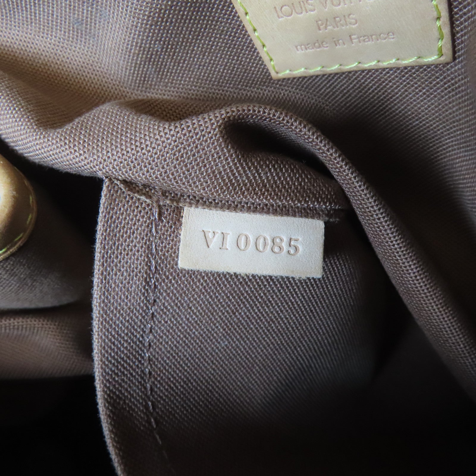 LOUIS VUITTON Monogram Batignolles金扣手挽袋啡色