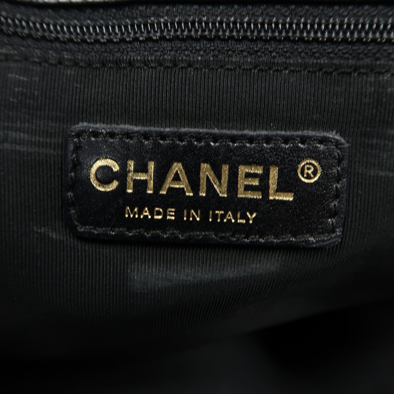 CHANEL 菱格牛皮皮革Grand Shopping Tote金扣肩背袋黑色