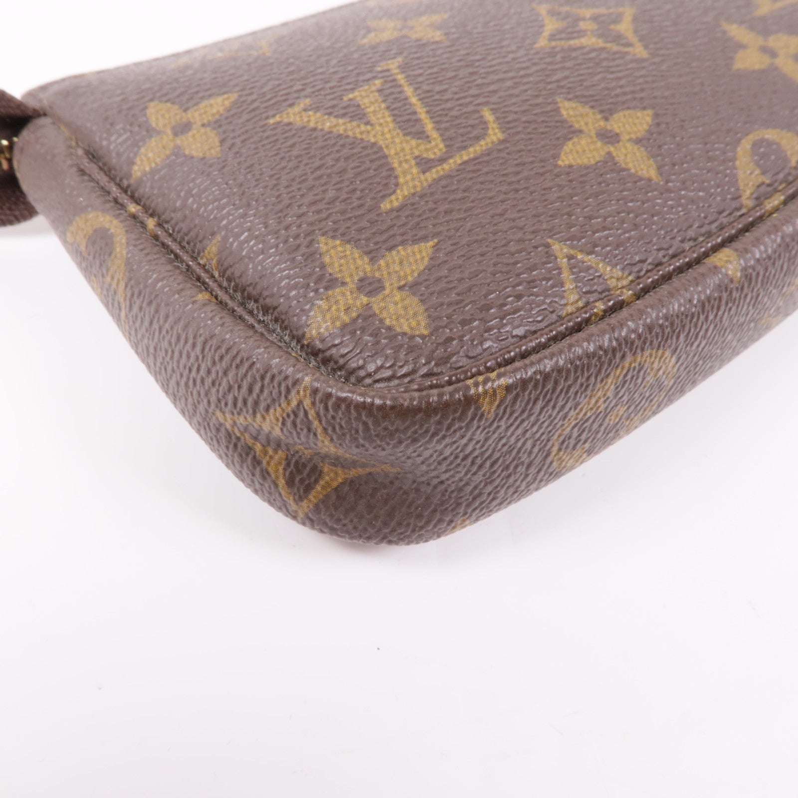 LOUIS VUITTON Monogram Pochette Accessoires金扣手挽袋