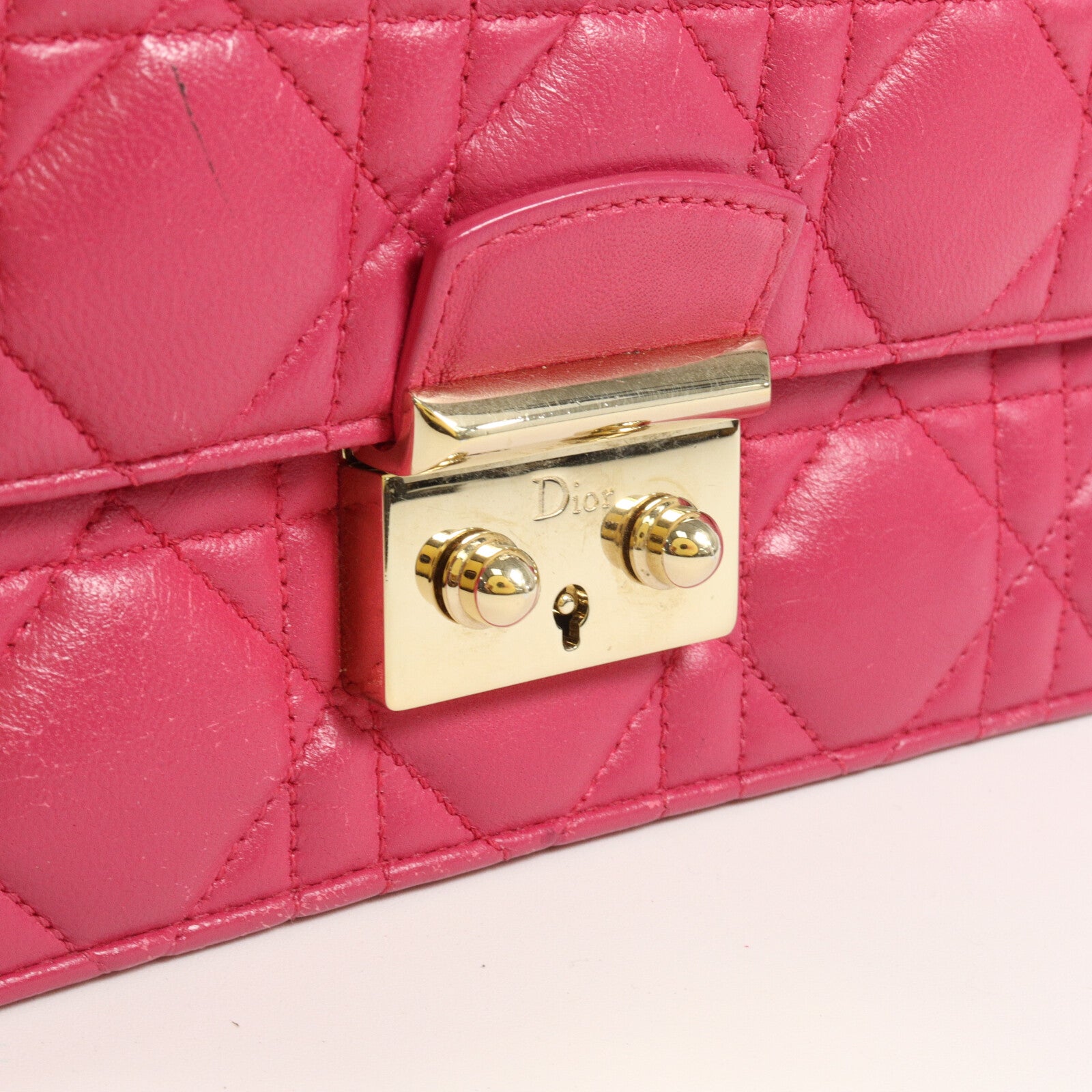 Dior 羊皮皮革Miss Dior Promenade Pouch鏈帶肩背袋