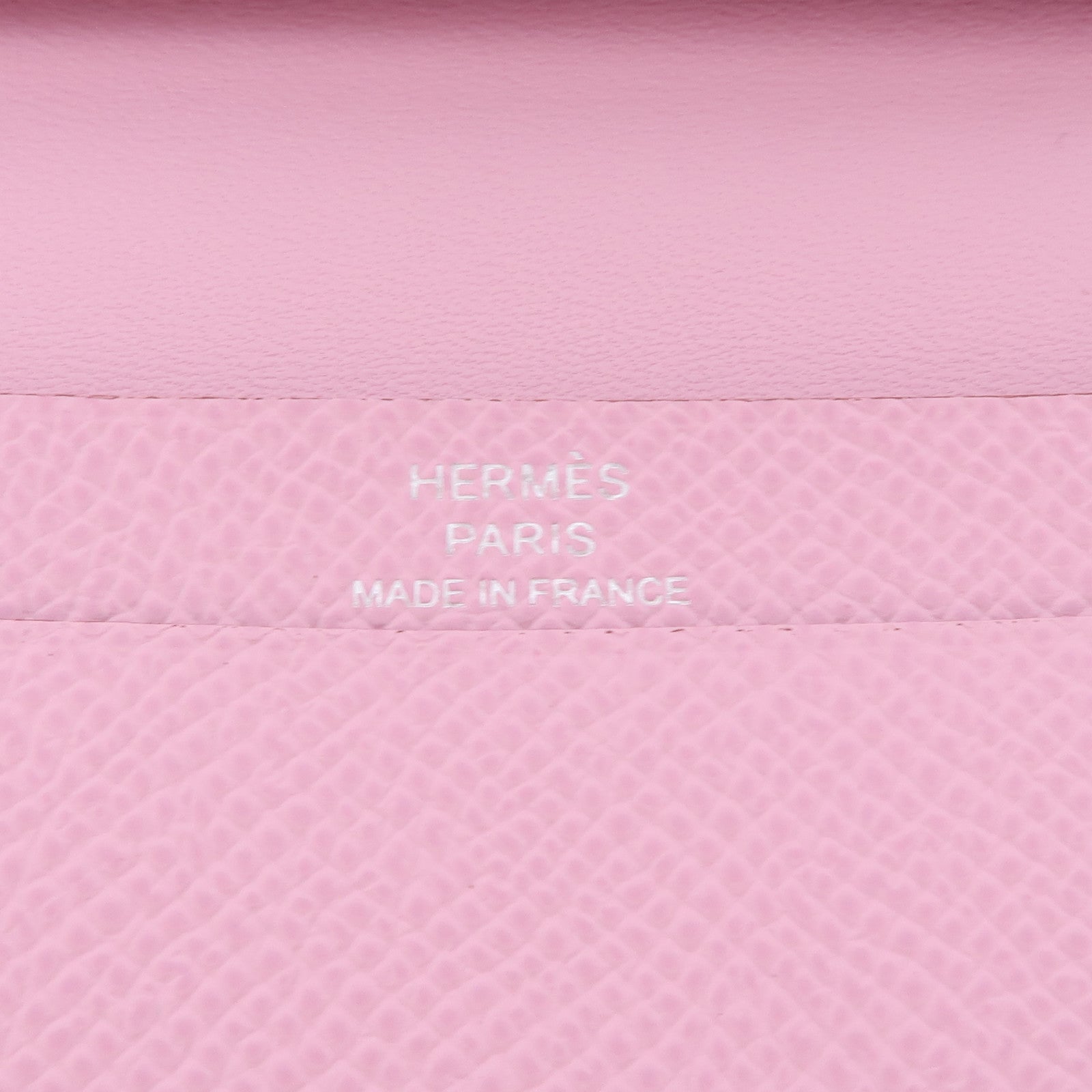HERMES Epsom皮革Bearn Mini Wallet錢包Mauve Pale