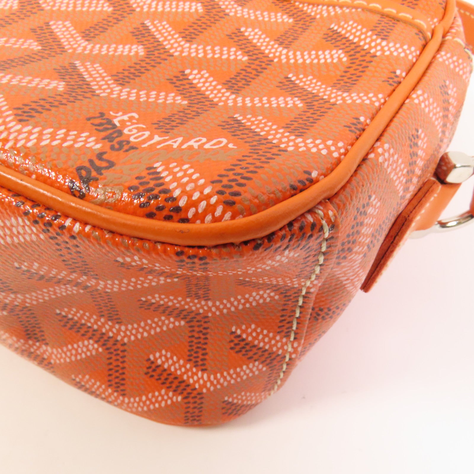 GOYARD 【激減優惠】塗層帆布Cap-Vert銀扣肩背袋