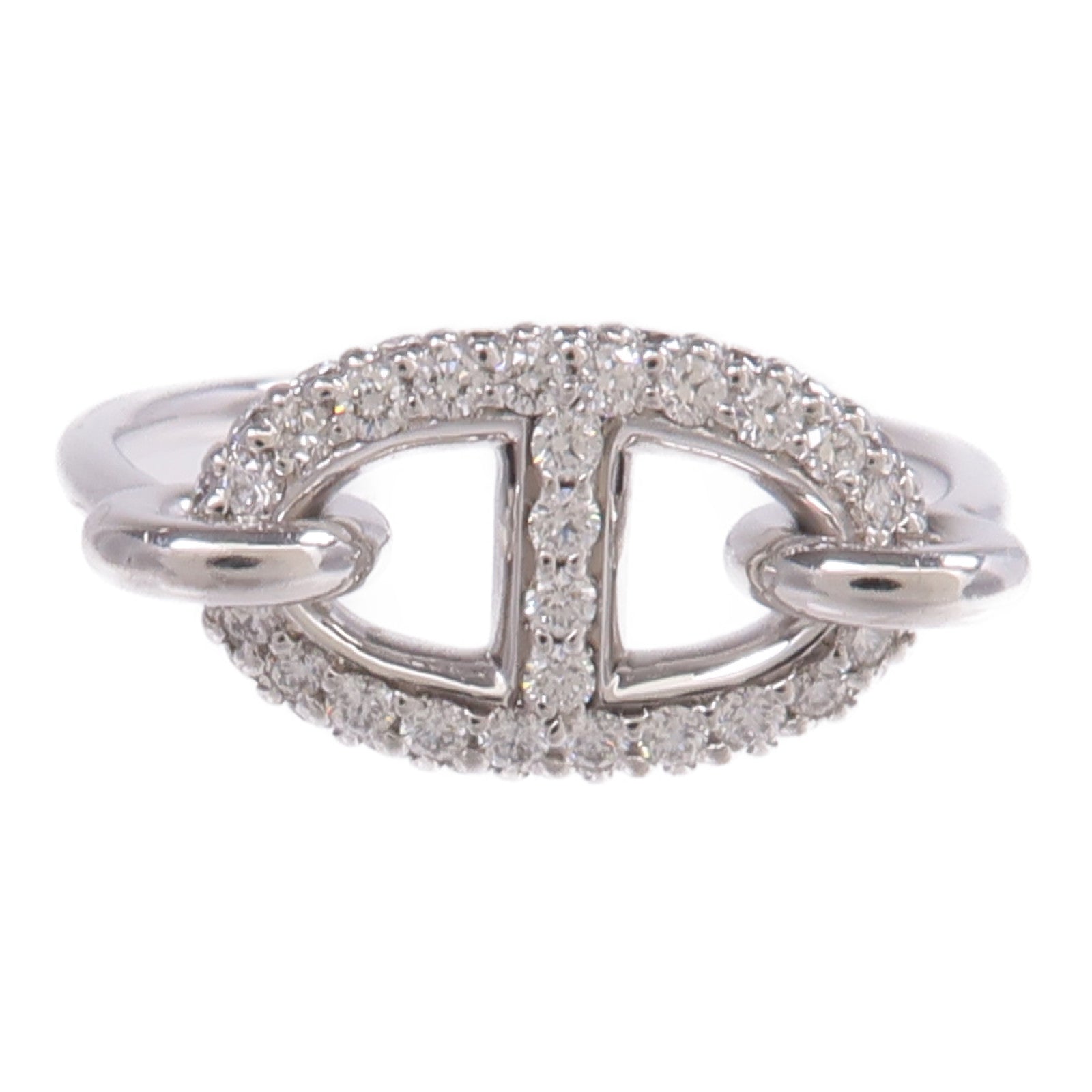 HERMES 18K白金Farandole Ring鑽石戒指
