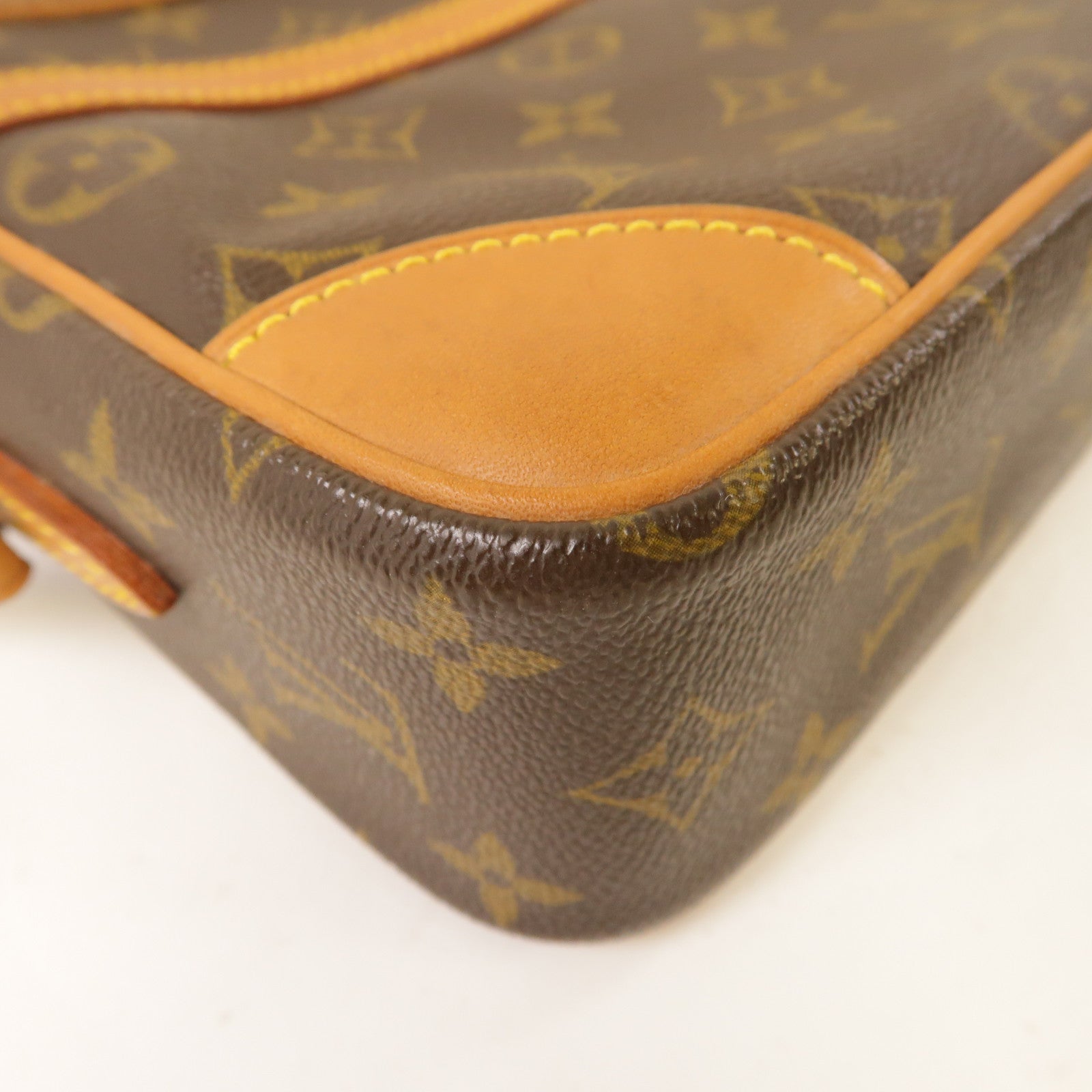LOUIS VUITTON Monogram Trocadero 30金扣肩背袋啡色