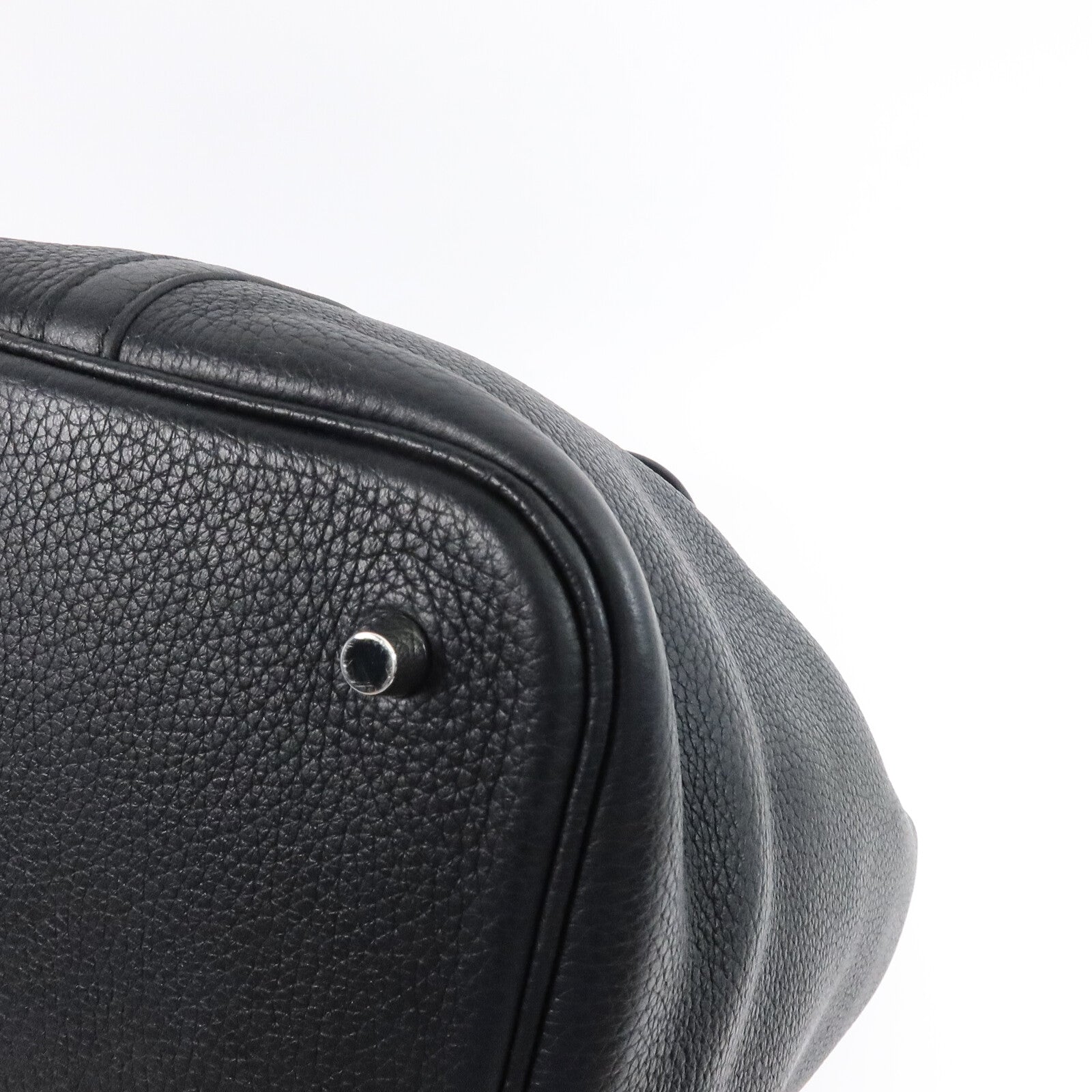 HERMES Clemence皮革 Picotin MM手挽袋Noir