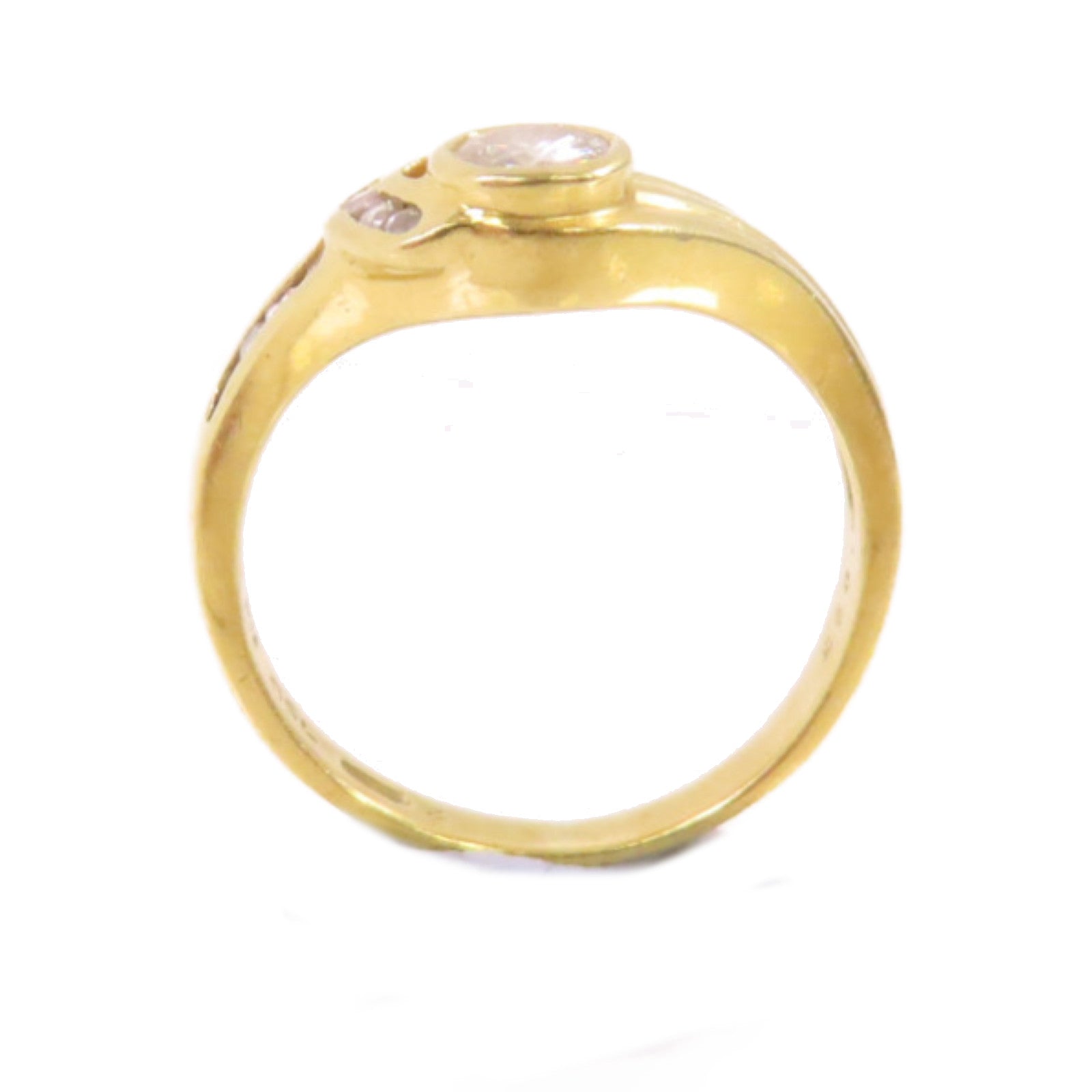 JEWELRY 18K黃金Diamond Ring 0.23ct鑽石戒指US#4.75