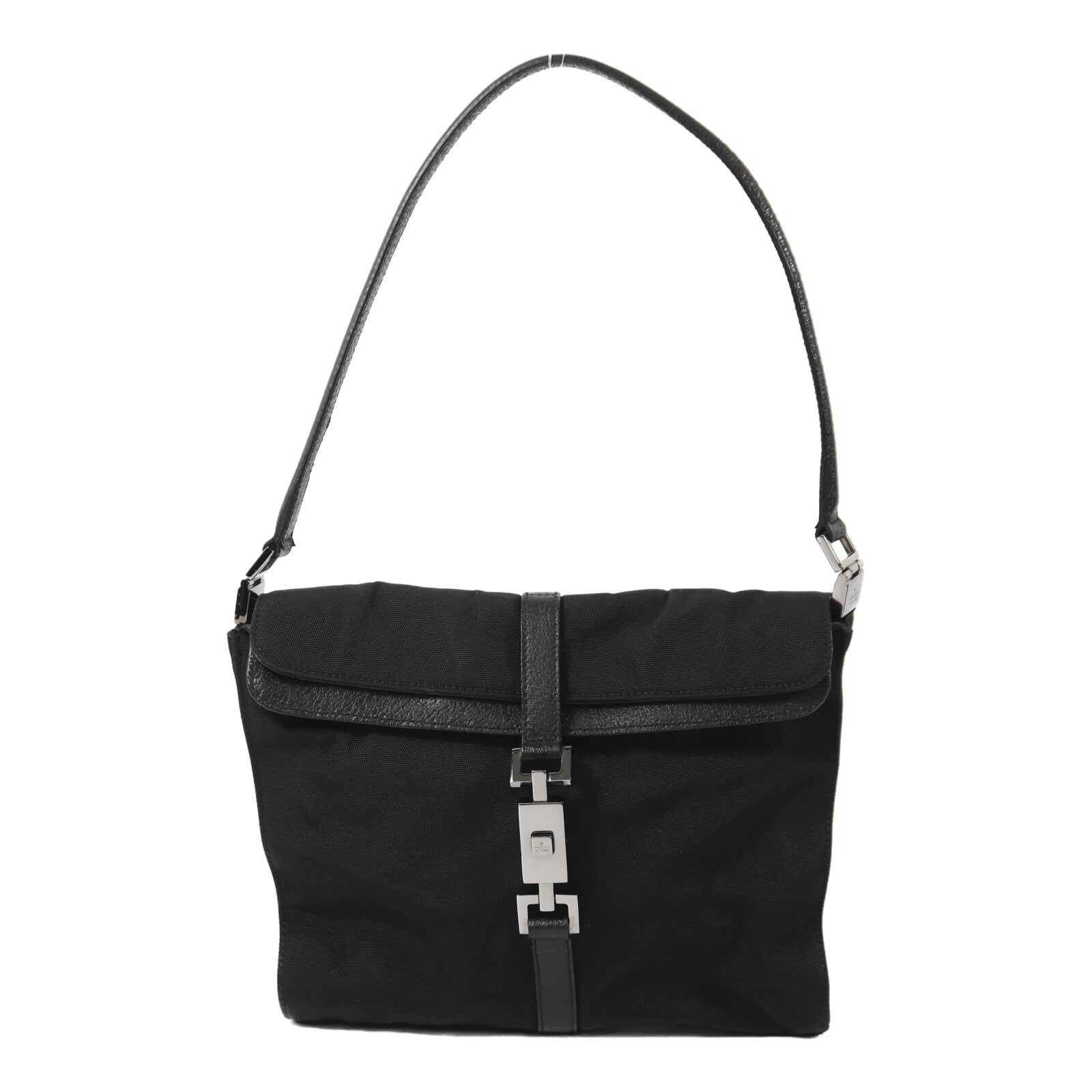 GUCCI 帆布Pouch Shoulder銀扣肩背袋