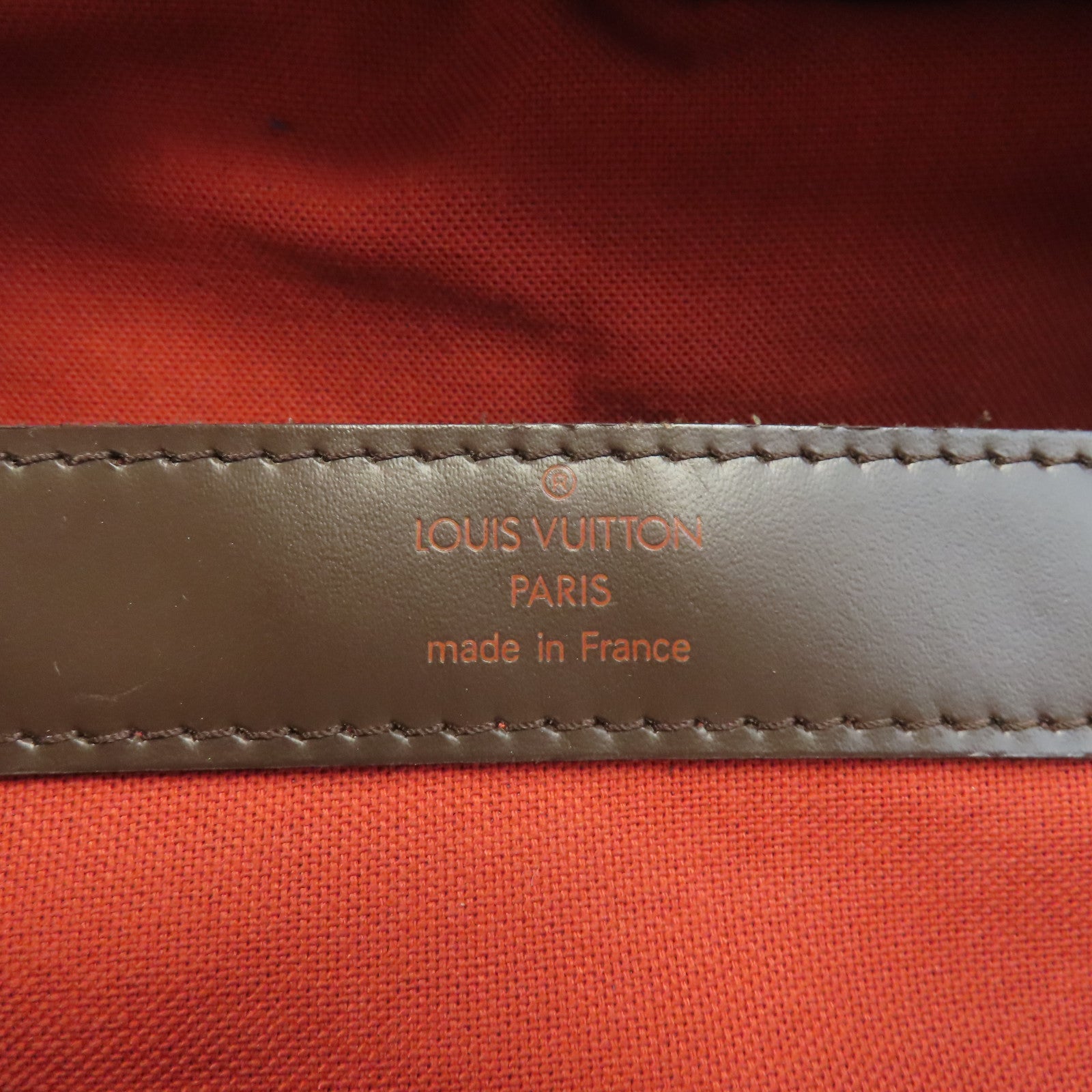 LOUIS VUITTON Damier Naviglio金扣肩背袋啡色