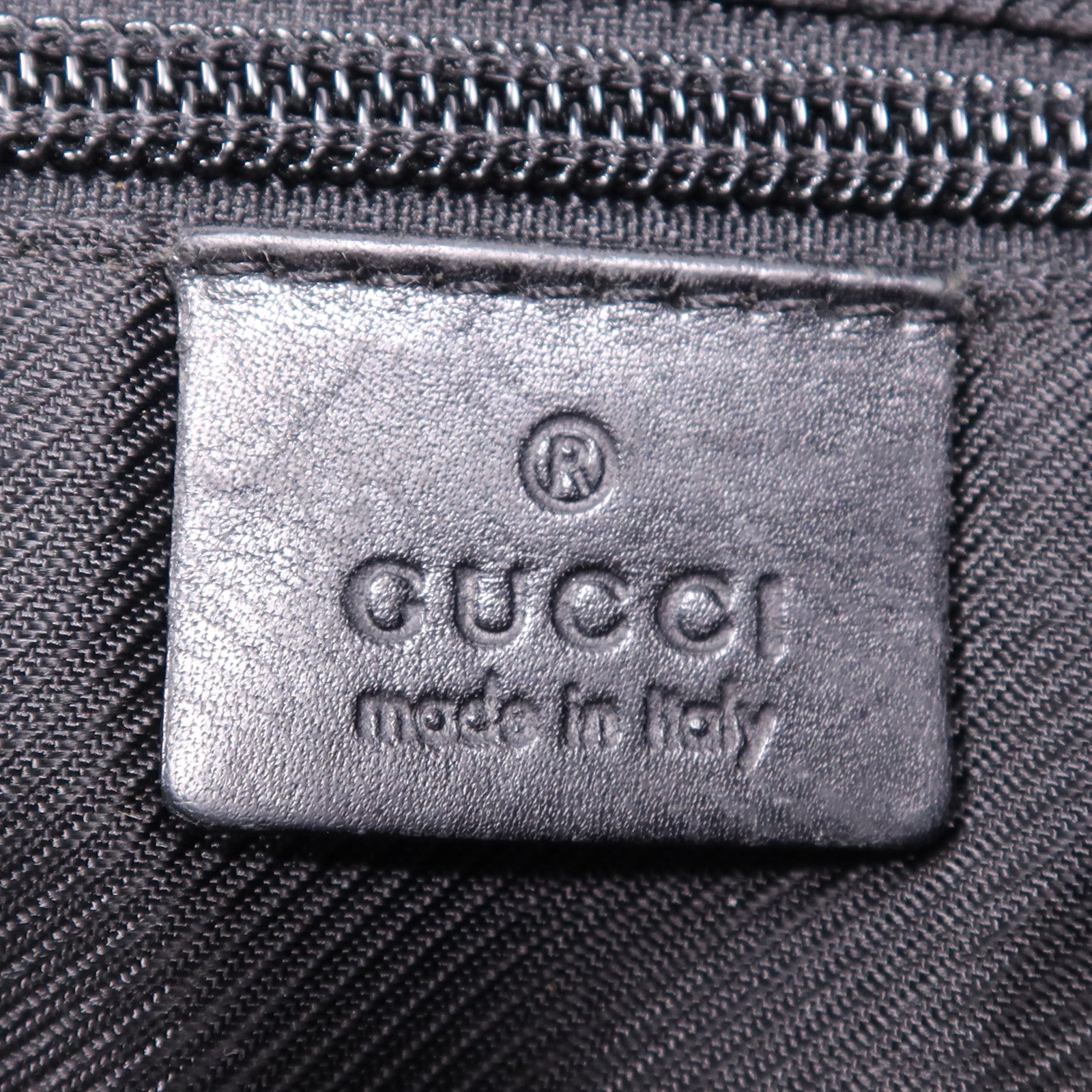 GUCCI 帆布Shoulder Bag銀扣肩背袋