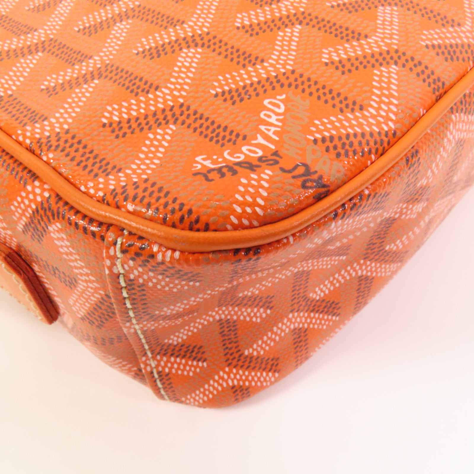 GOYARD 【激減優惠】塗層帆布Cap-Vert銀扣肩背袋