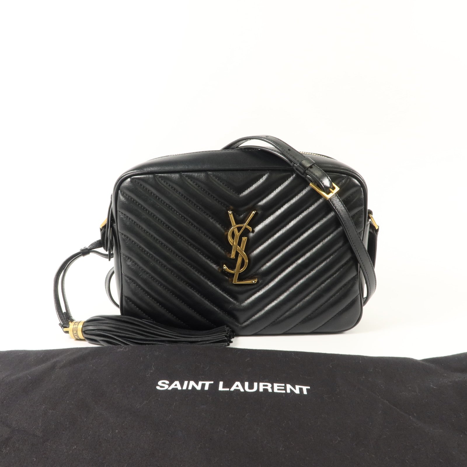 SAINT LAURENT 牛皮皮革Laurent Lou Camera肩背袋