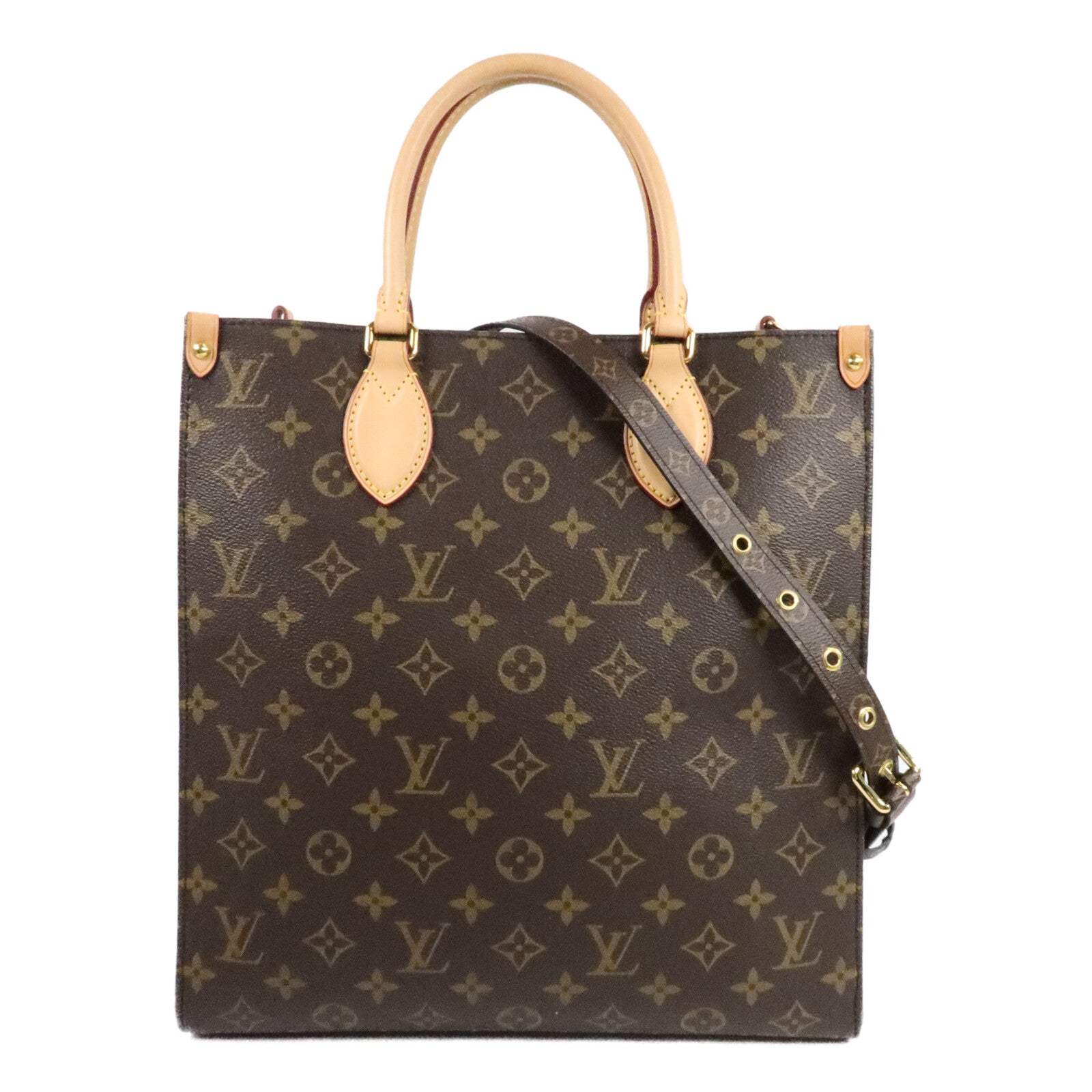 LOUIS VUITTON Monogram Sac Plat PM手挽肩背兩用袋
