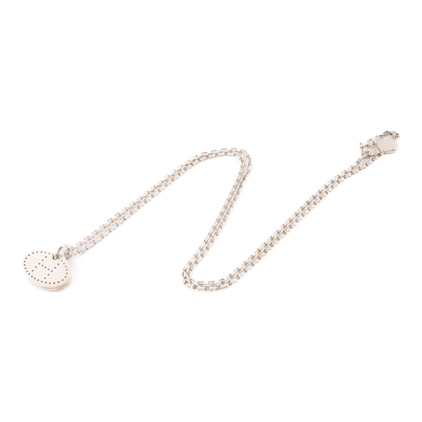 HERMES 925純銀Eclipse Evelyne Pendant Necklace項鍊