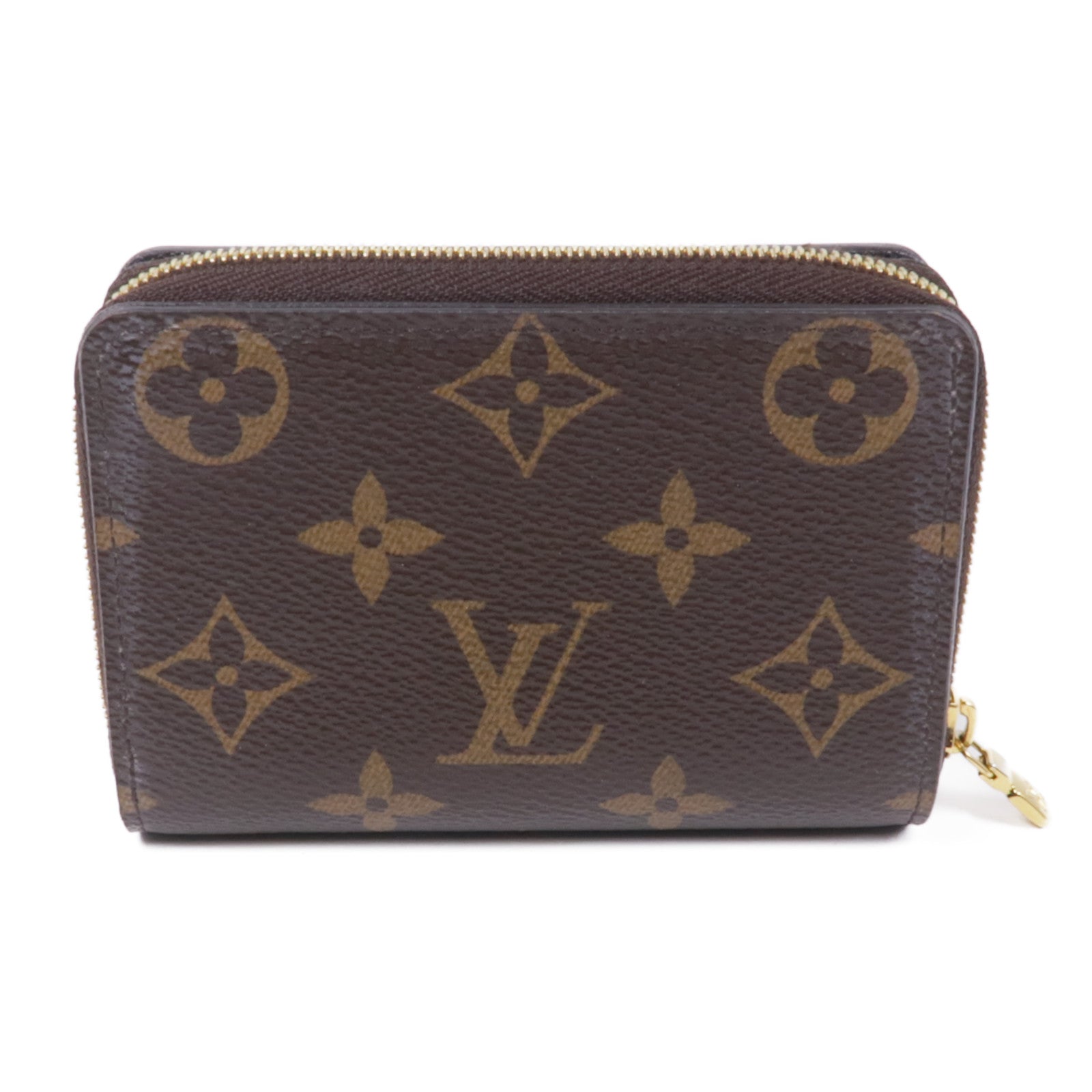 LOUIS VUITTON Monogram Giant Reverse Lou Wallet金扣錢包