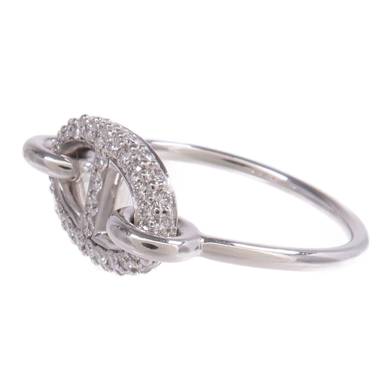 HERMES 18K白金Farandole Ring鑽石戒指