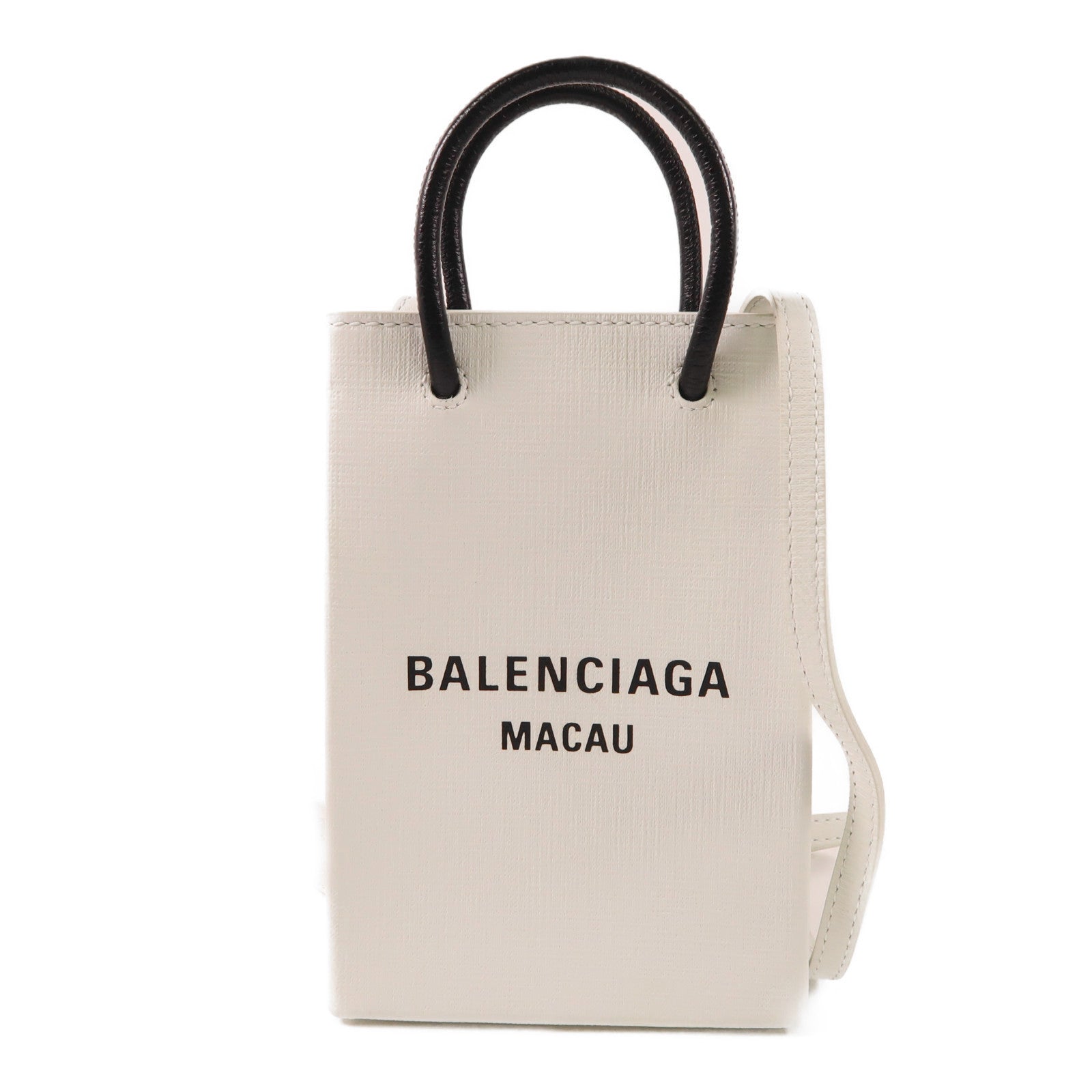BALENCIAGA 牛皮皮革2 Way Shoulder Bag銀扣手挽肩背兩用袋