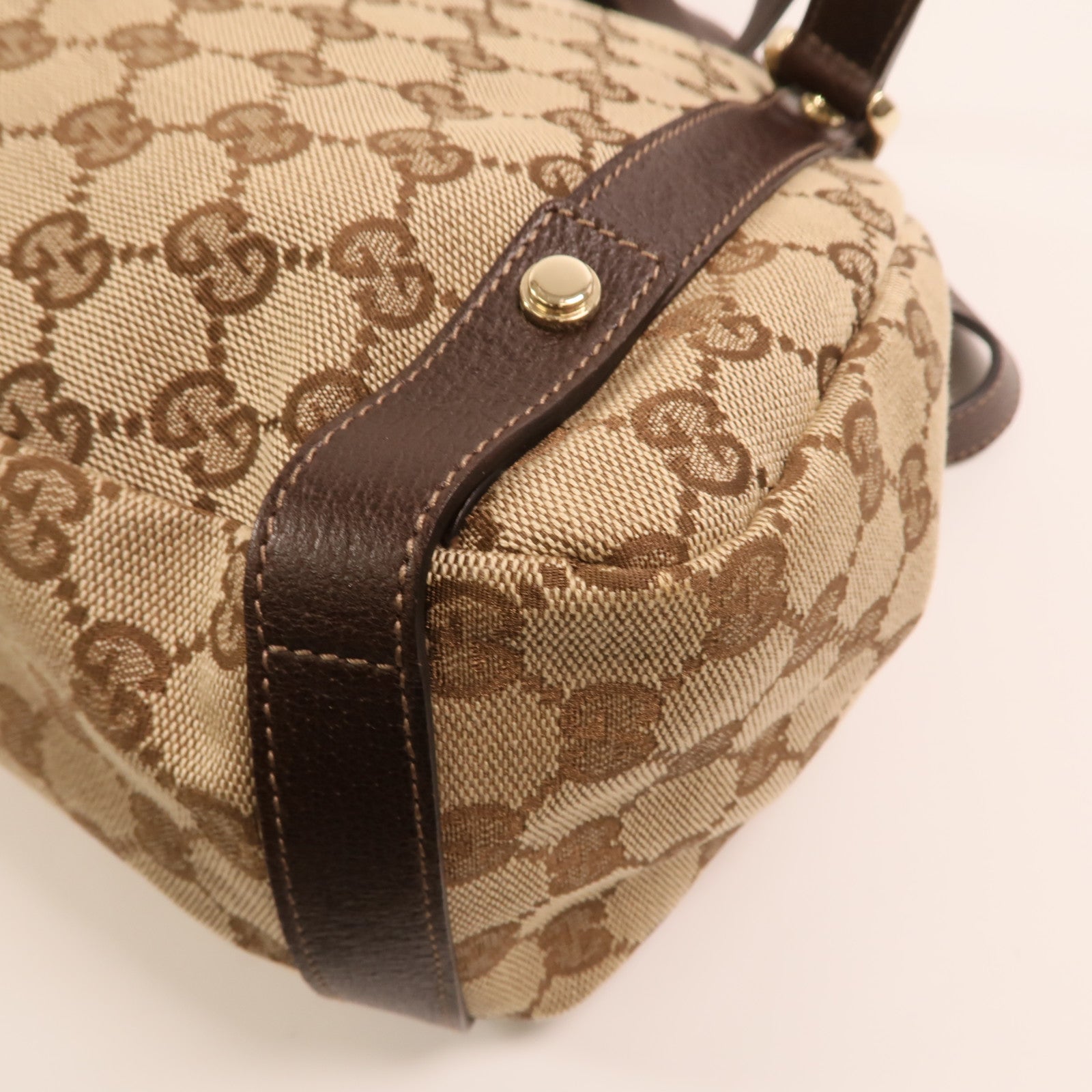 GUCCI 帆布Shoulder Bag金扣肩背袋
