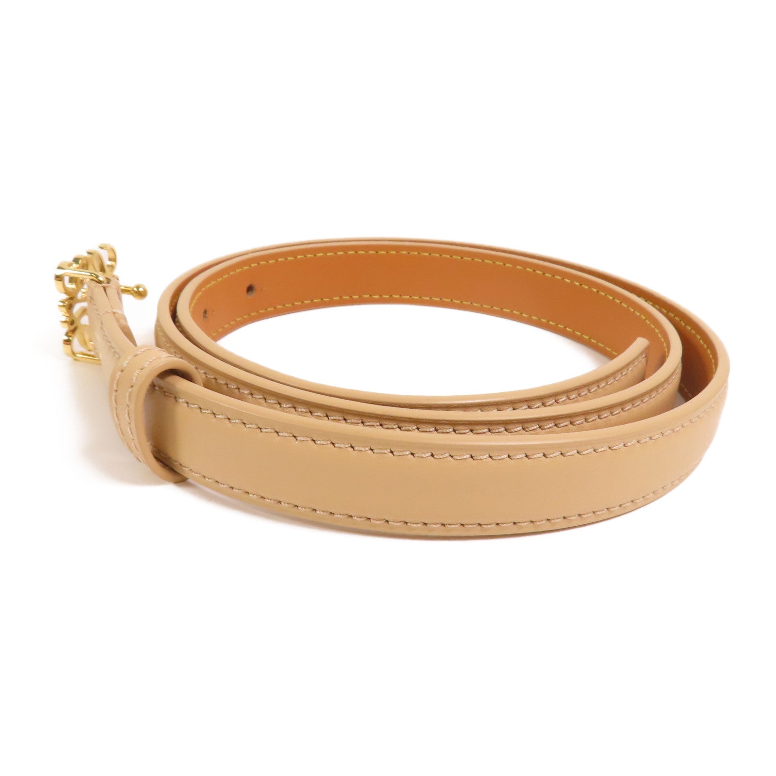 LOEWE 牛皮皮革Belt金扣皮帶