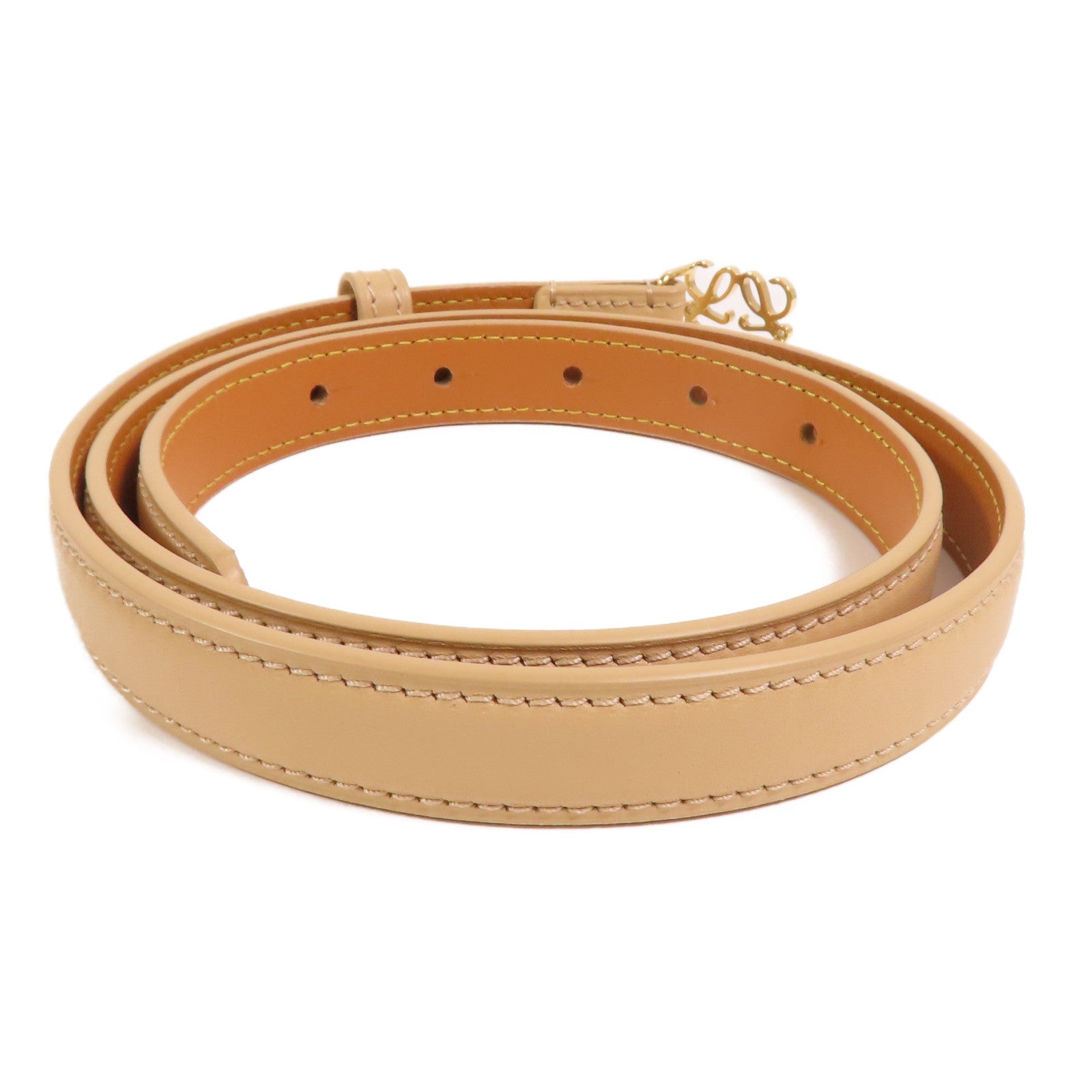 LOEWE 牛皮皮革Belt金扣皮帶
