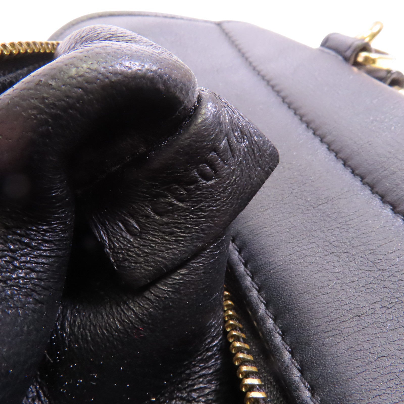 CELINE 帆布/牛皮皮革Trapeze金扣手挽肩背兩用袋