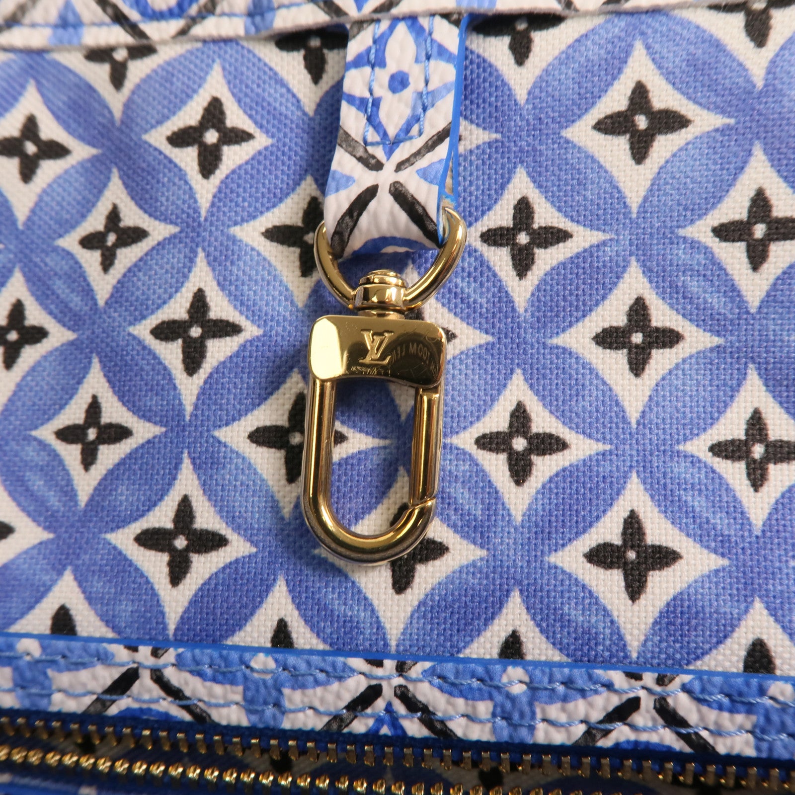 LOUIS VUITTON Monogram By The Pool Neverfull MM金扣手挽袋