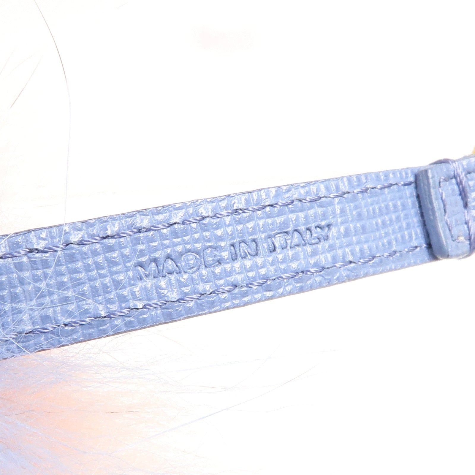 FENDI 牛皮皮革/狐狸皮毛Pom Pom Key Ring Charm掛飾/鎖匙扣