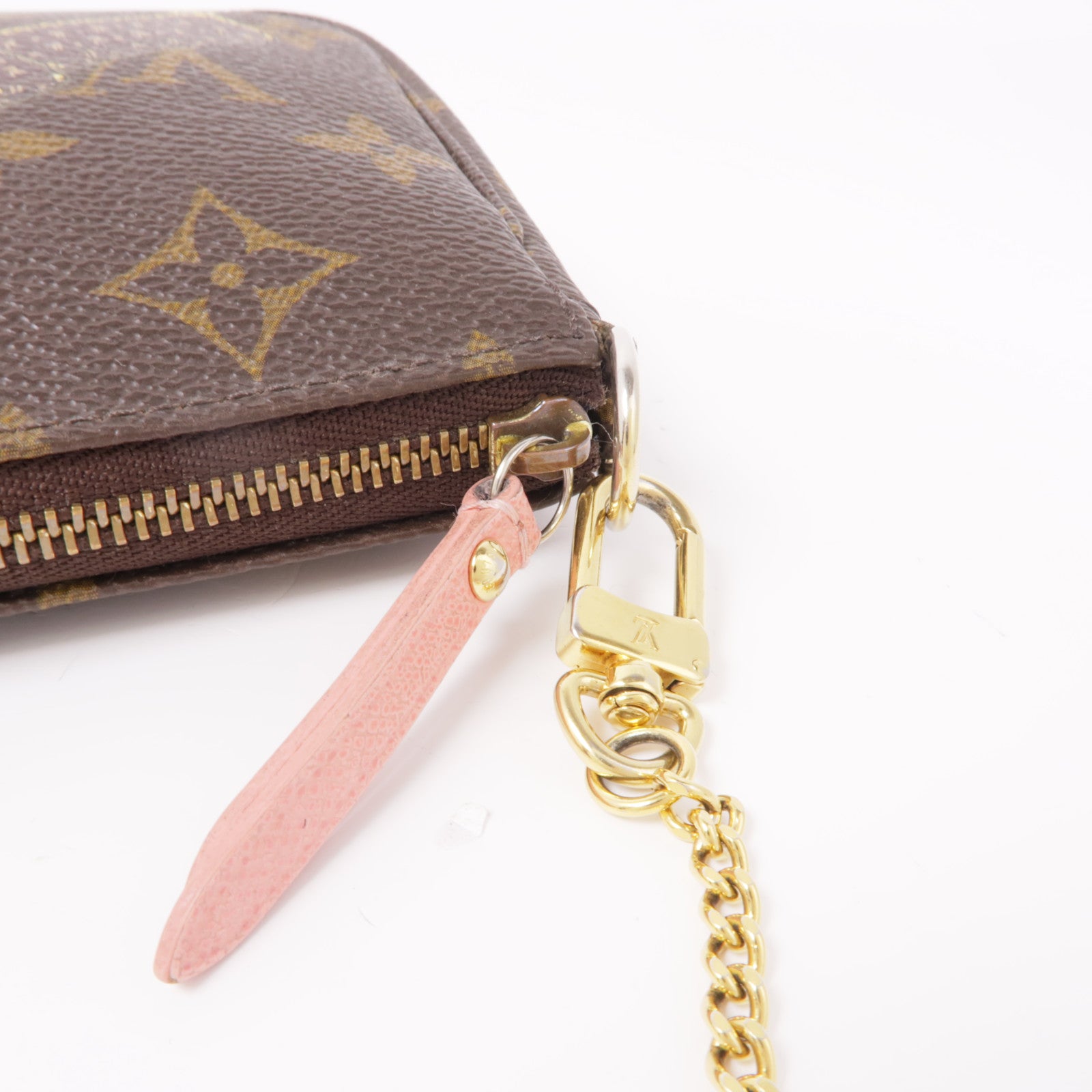 LOUIS VUITTON Monogram Pochette Accessoires金扣手挽袋