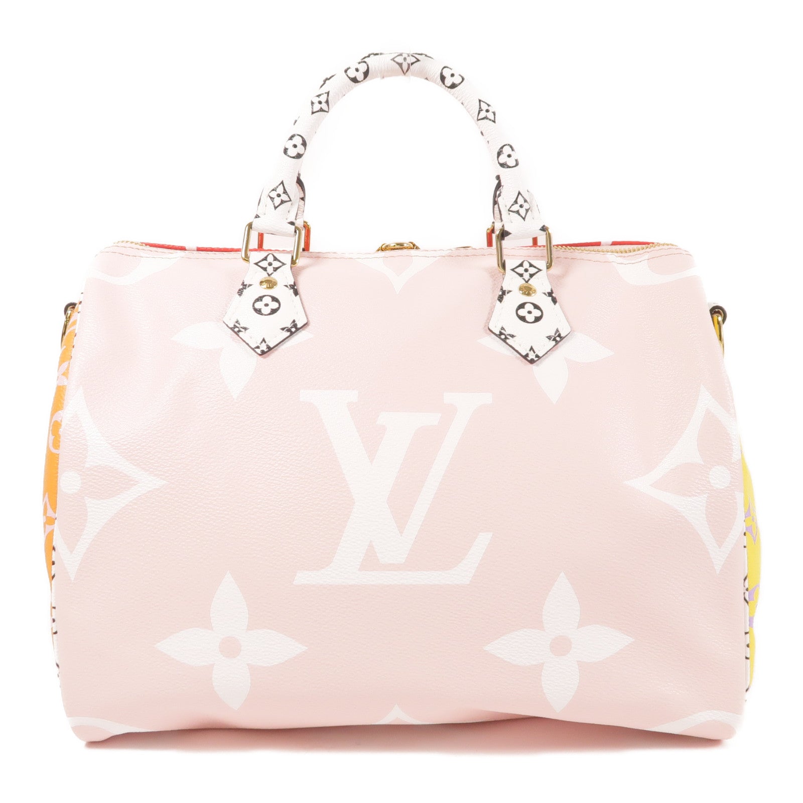 LOUIS VUITTON Monogram Giant Speedy Bandouliere 30金扣手挽肩背兩用袋
