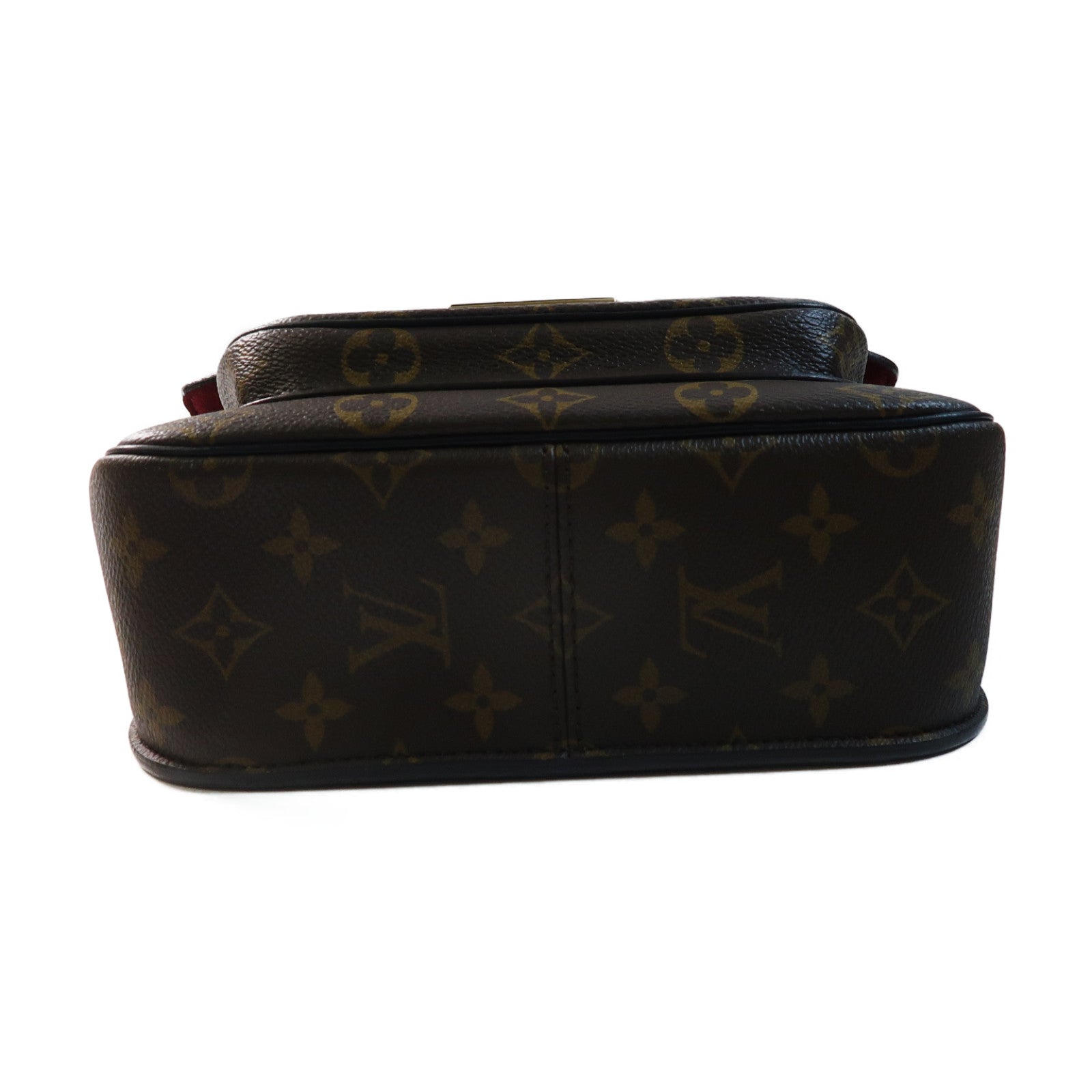 LOUIS VUITTON Monogram Passy金扣鏈帶肩背袋啡色