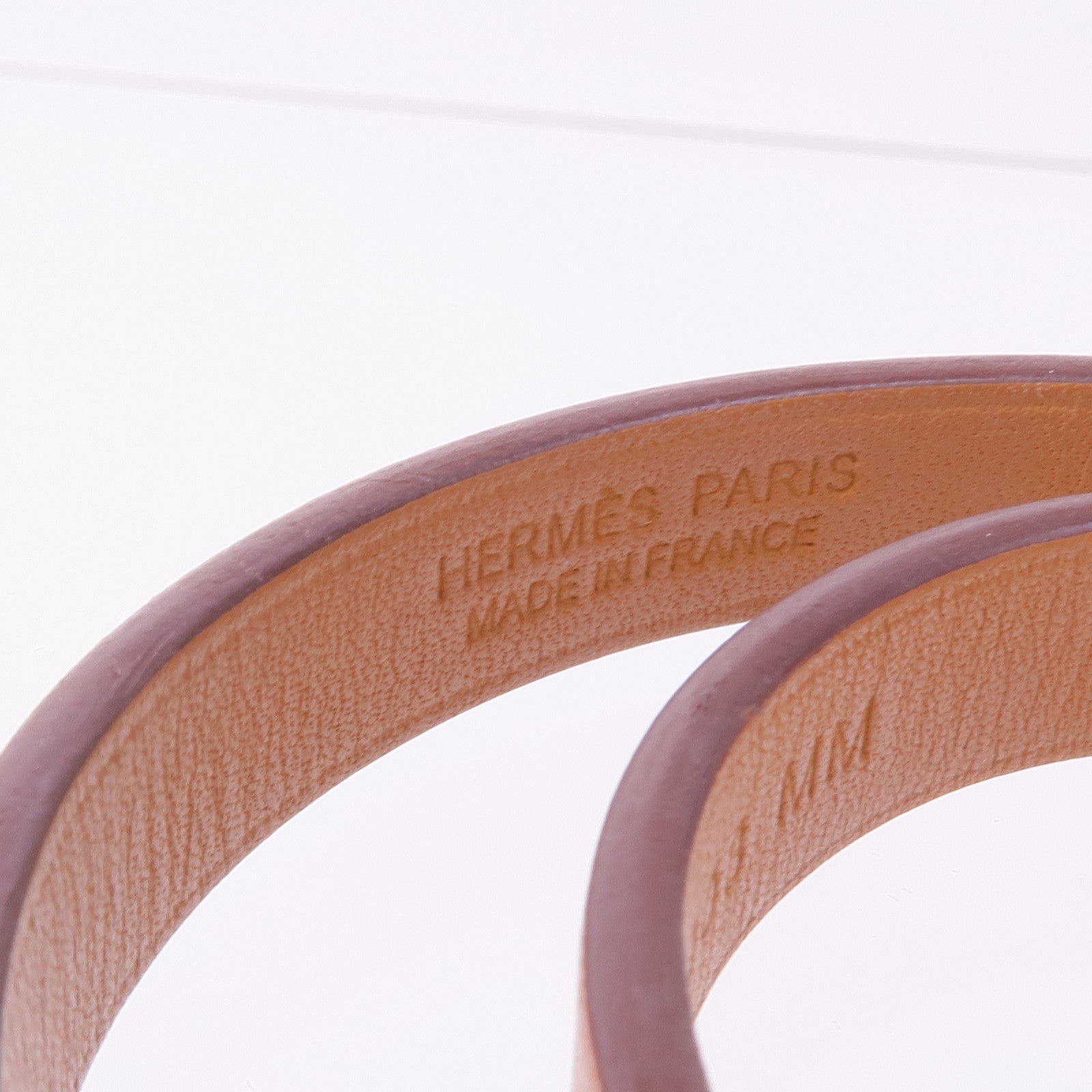 HERMES Swift皮革Kelly Double Tour金扣手帶Gold