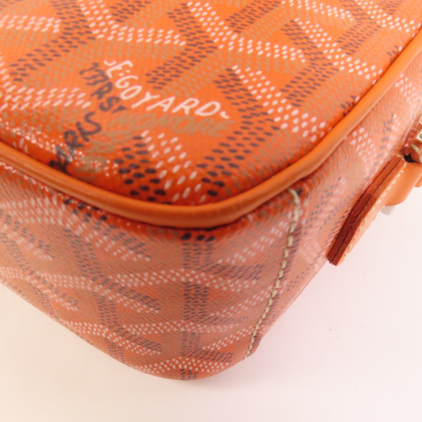 GOYARD 【激減優惠】塗層帆布Cap-Vert銀扣肩背袋