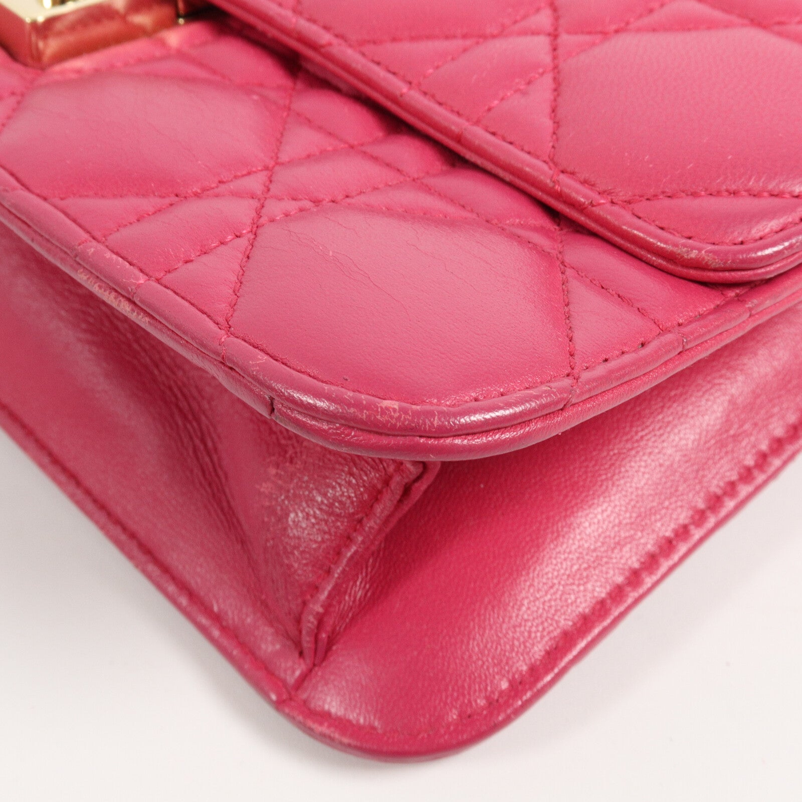 Dior 羊皮皮革Miss Dior Promenade Pouch鏈帶肩背袋