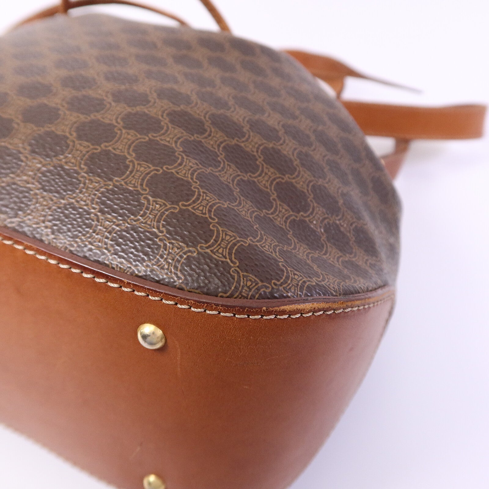 CELINE 塗層帆布Vintage Bucket Bag肩背袋