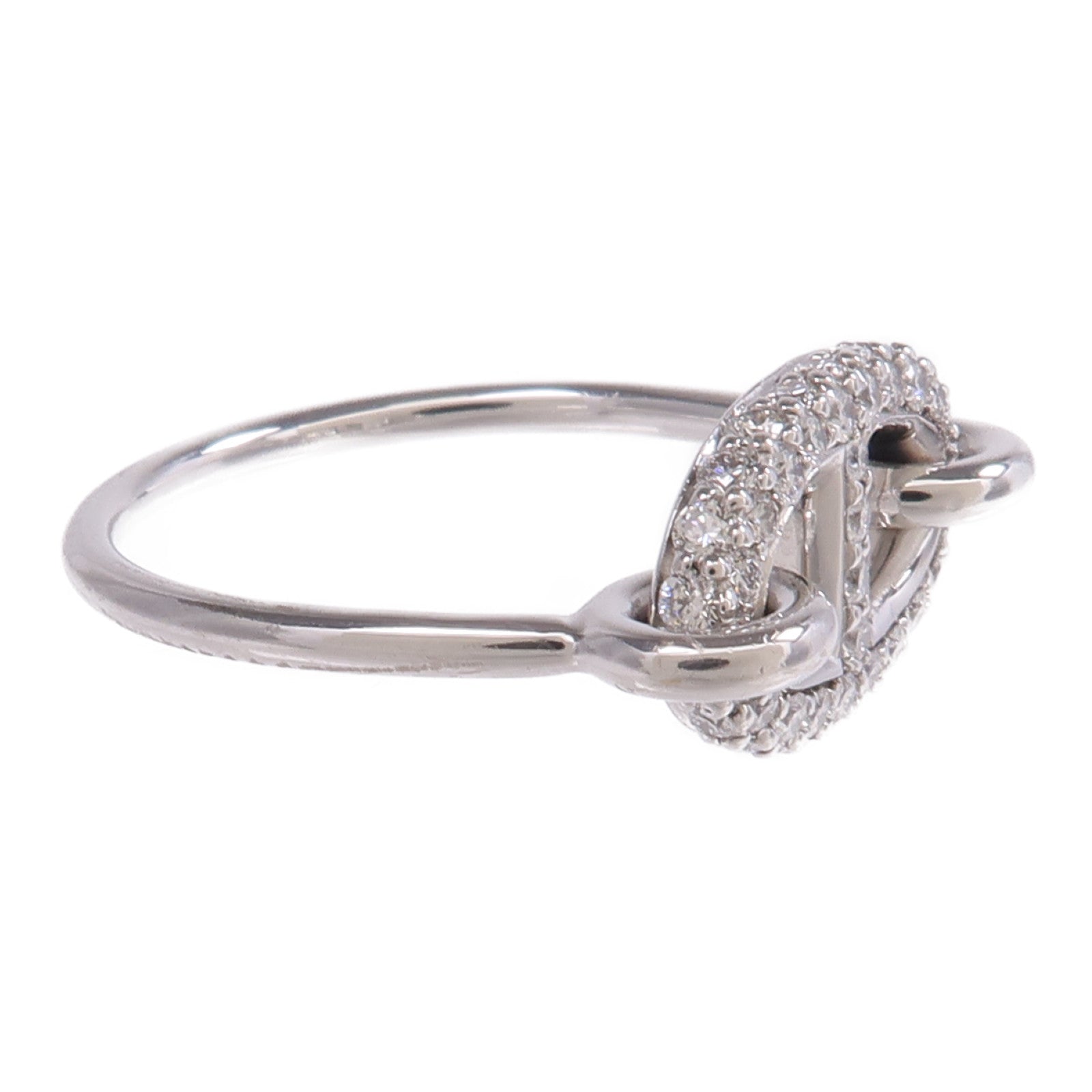 HERMES 18K白金Farandole Ring鑽石戒指
