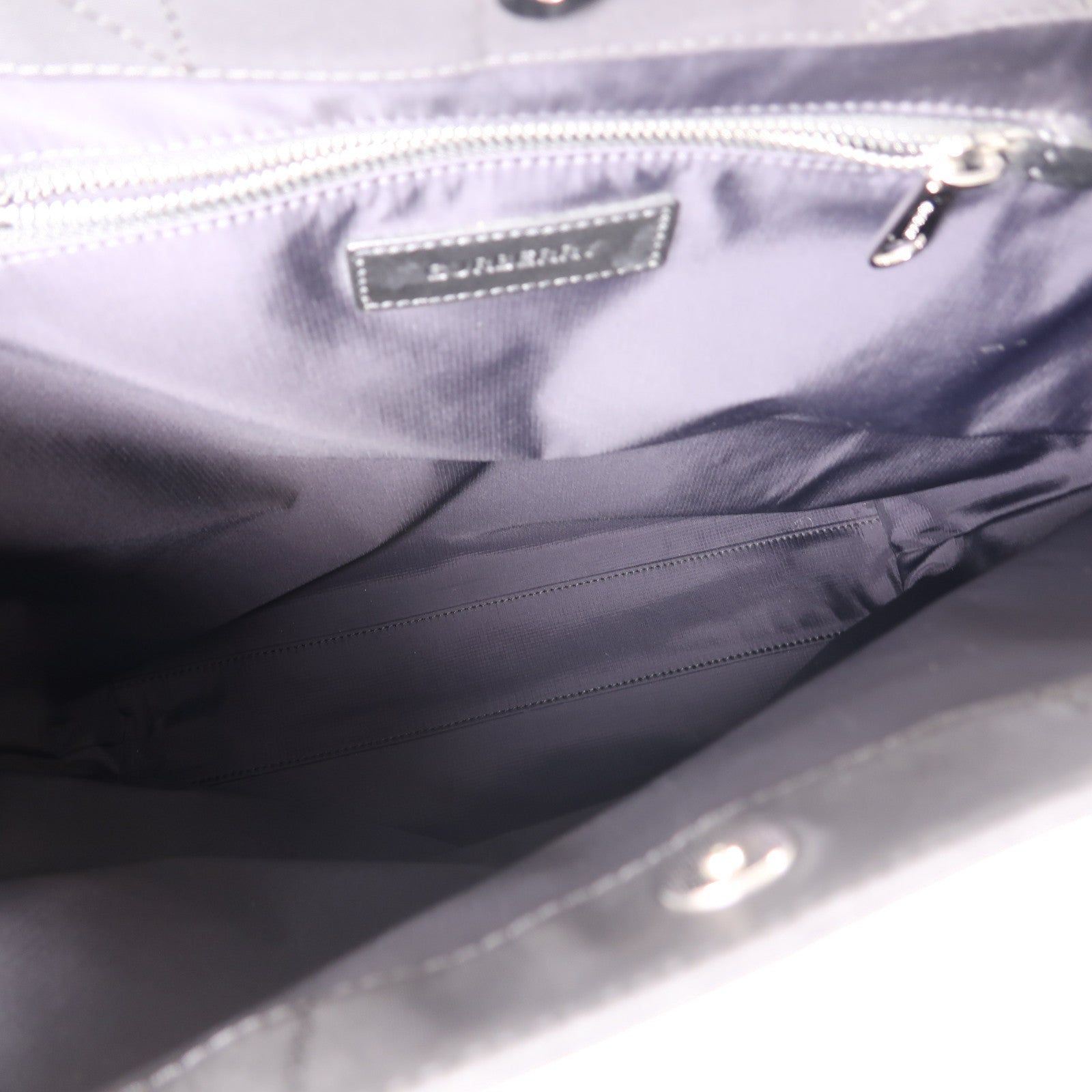 BURBERRY 尼龍2 Way Shoulder Bag銀扣手挽肩背兩用袋黑色