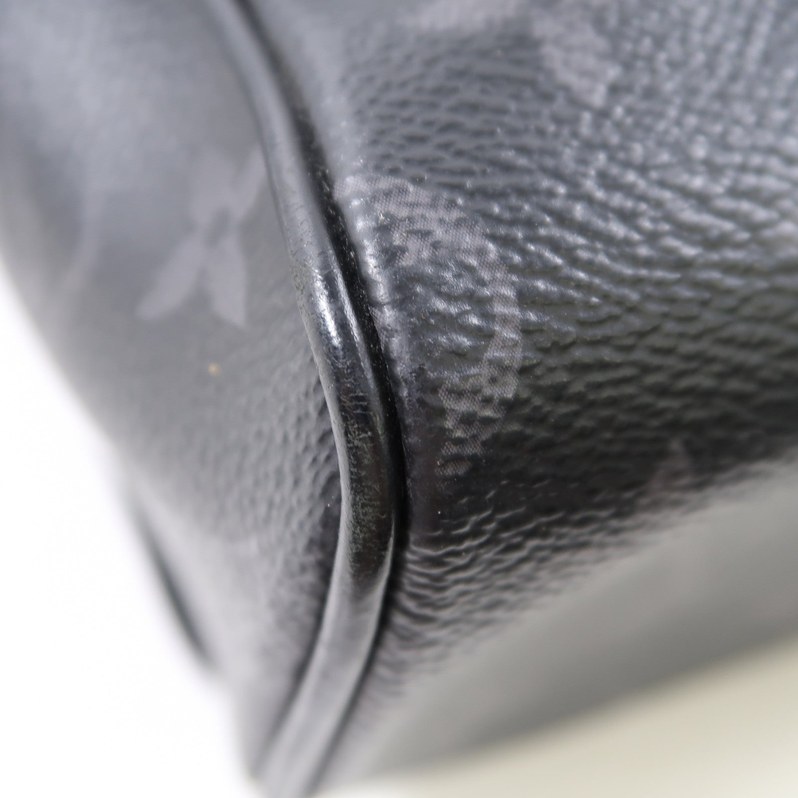 LOUIS VUITTON Monogram Eclipse District銀扣肩背袋黑色
