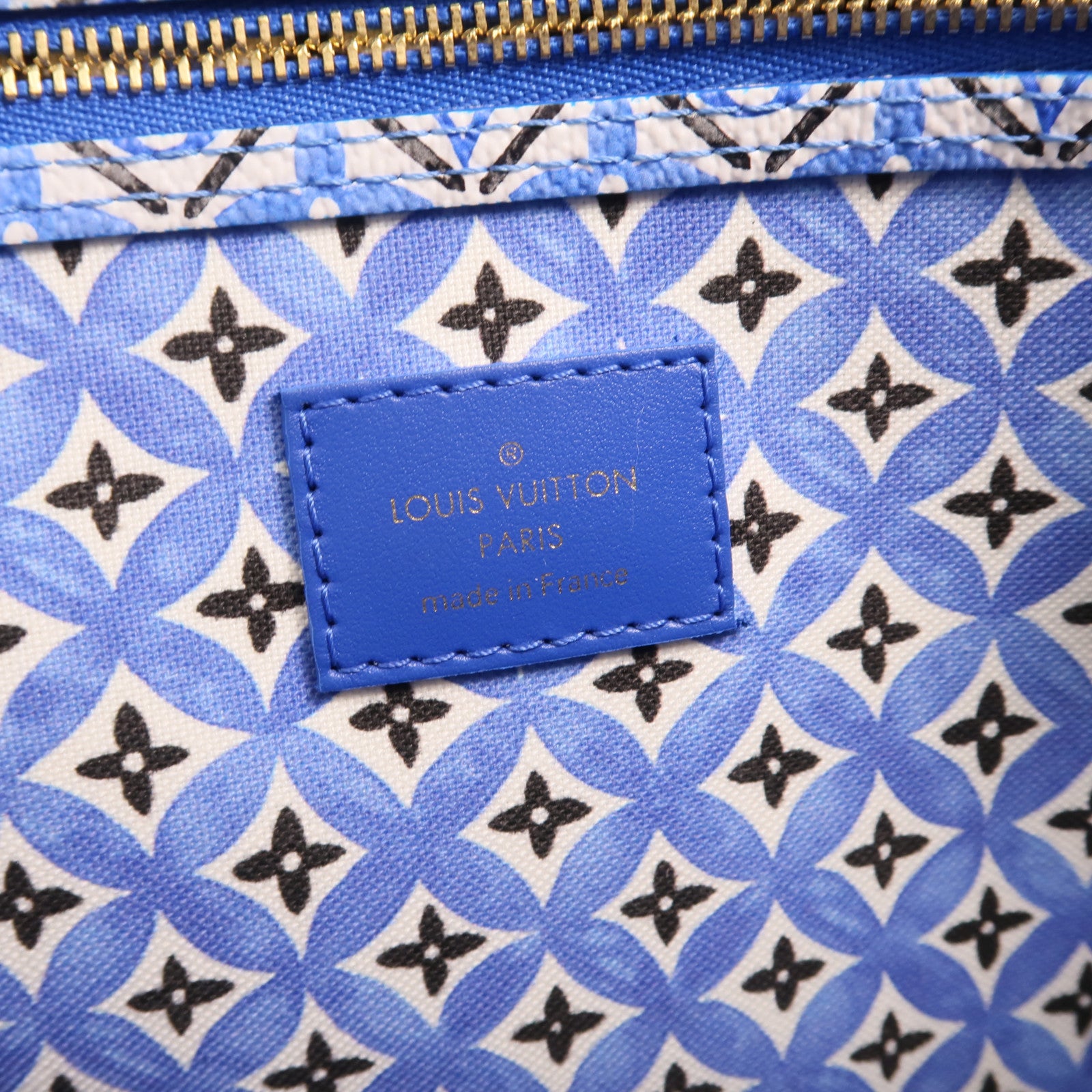 LOUIS VUITTON Monogram By The Pool Neverfull MM金扣手挽袋