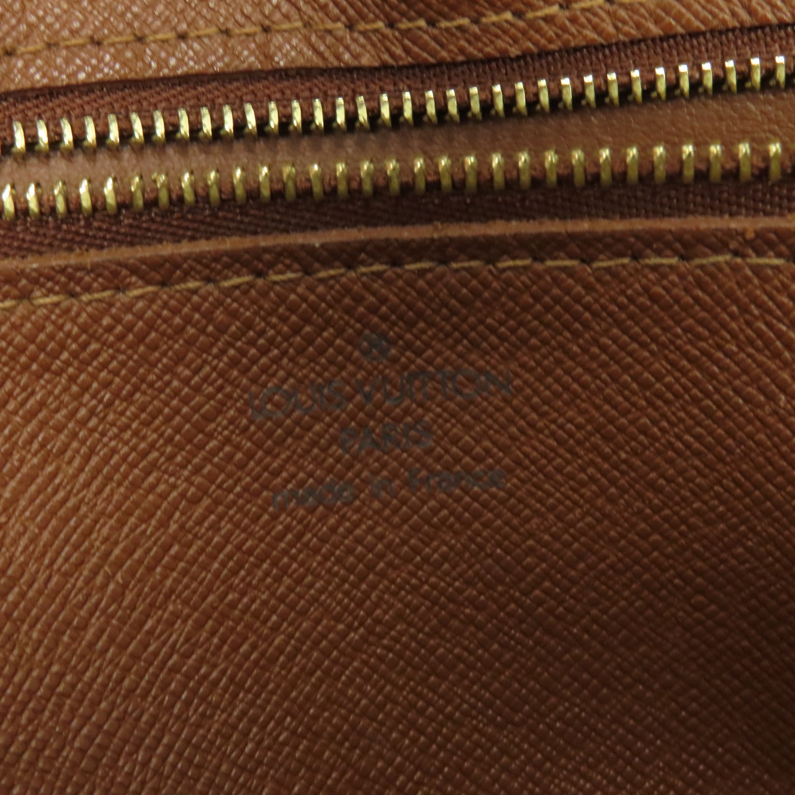 LOUIS VUITTON Monogram Trocadero 27金扣肩背袋棕色