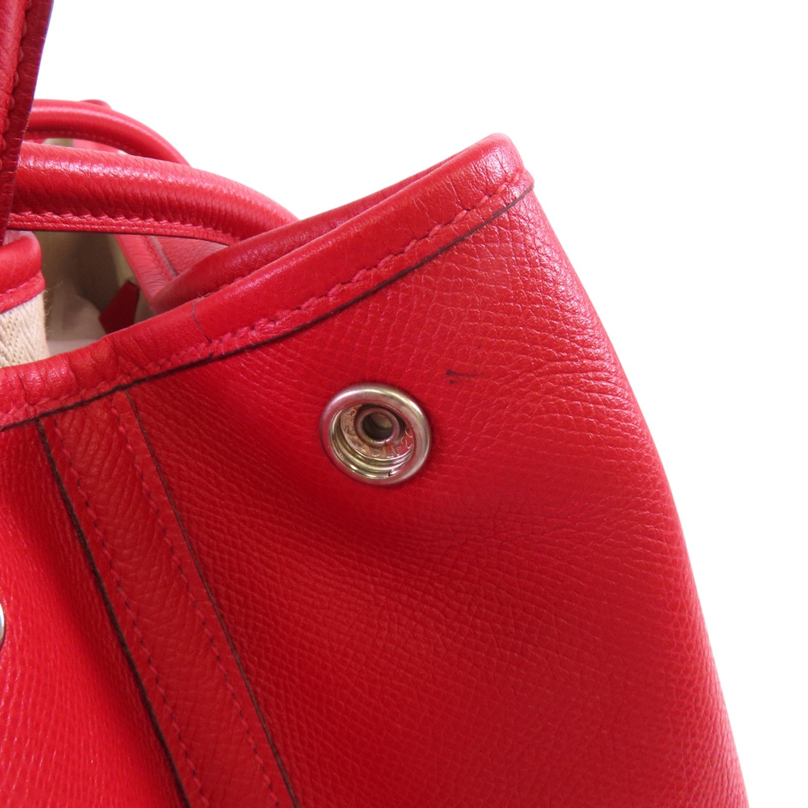 HERMES PHW Garden Party PM Tote Bag Handbag Epsom Leather