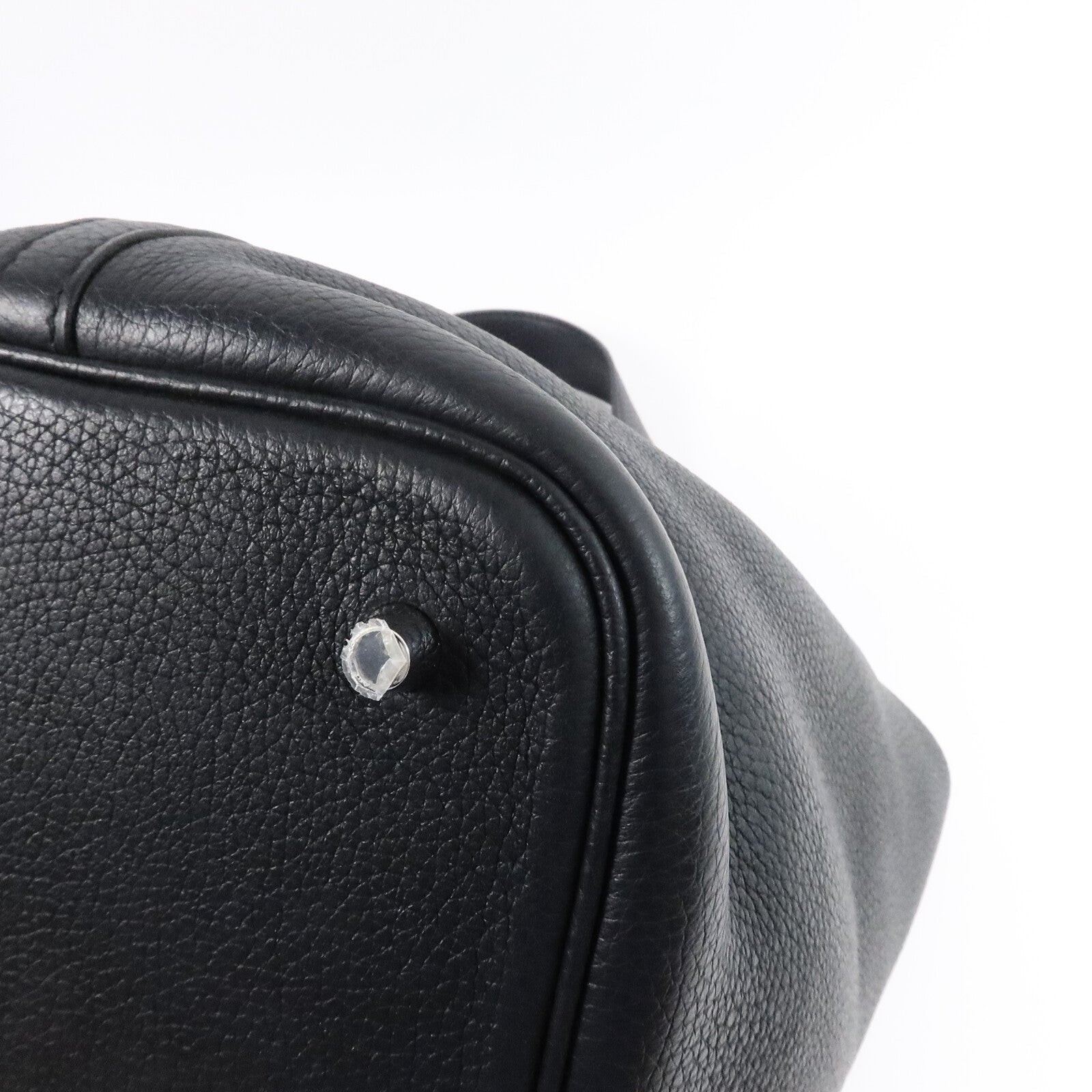 HERMES Clemence皮革 Picotin MM手挽袋Noir