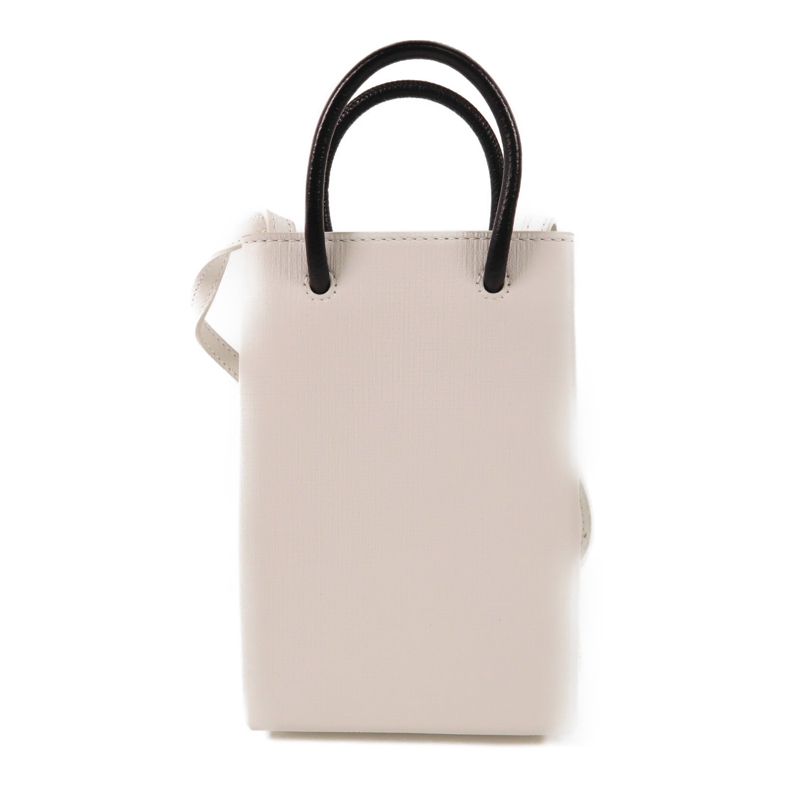 BALENCIAGA 牛皮皮革2 Way Shoulder Bag銀扣手挽肩背兩用袋