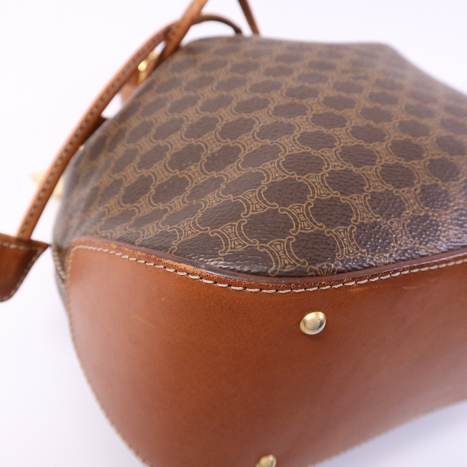 CELINE 塗層帆布Vintage Bucket Bag肩背袋
