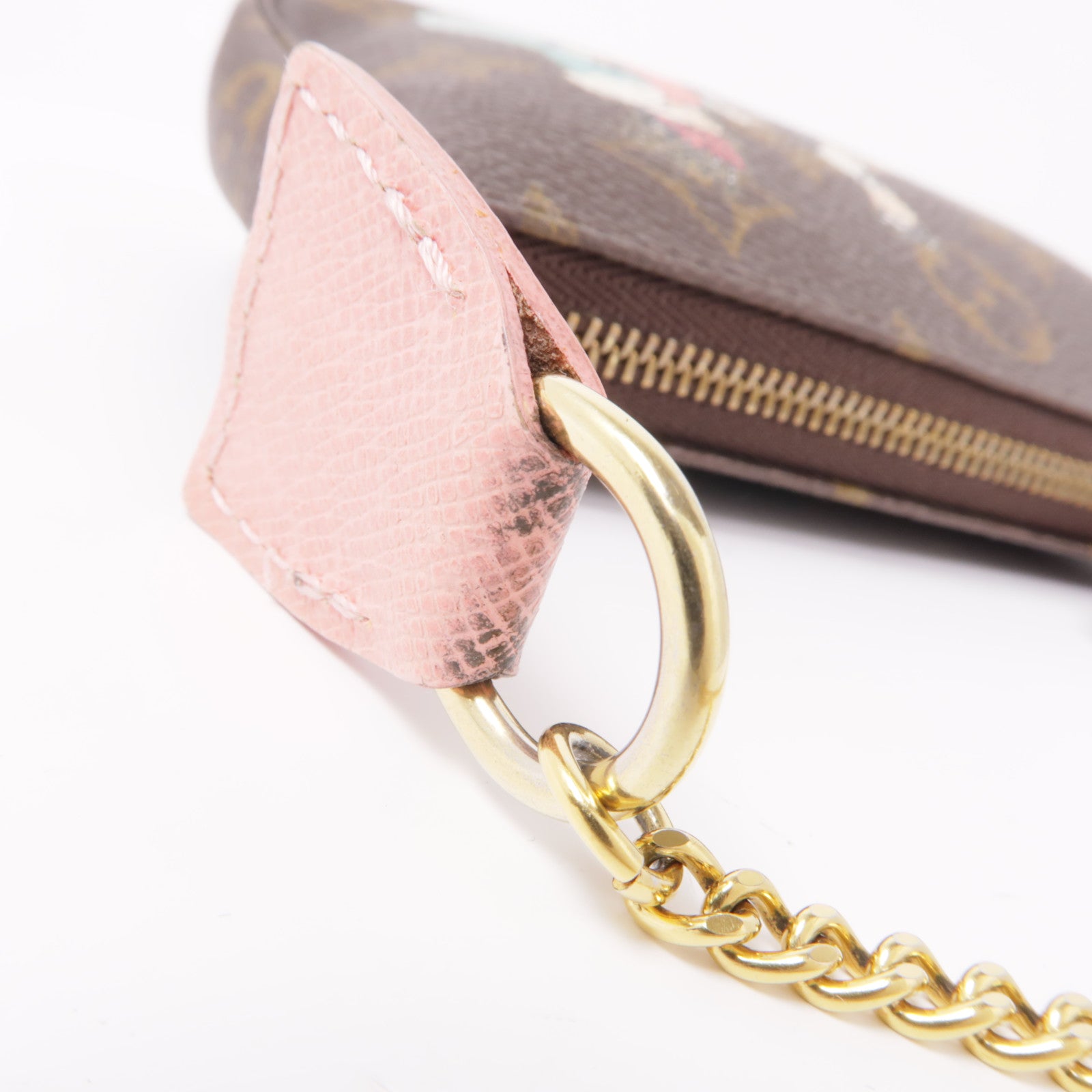 LOUIS VUITTON Monogram Pochette Accessoires金扣手挽袋