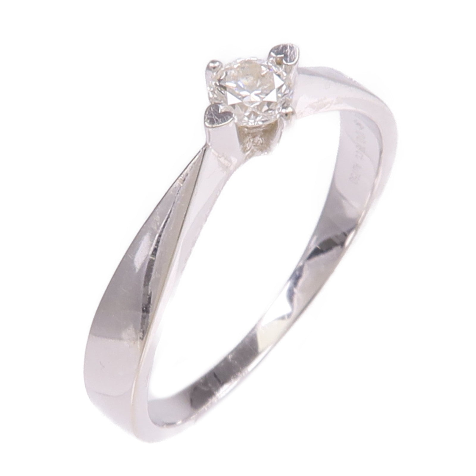 JEWELRY 【激減優惠】18K白金Diamond Ring鑽石戒指US#7