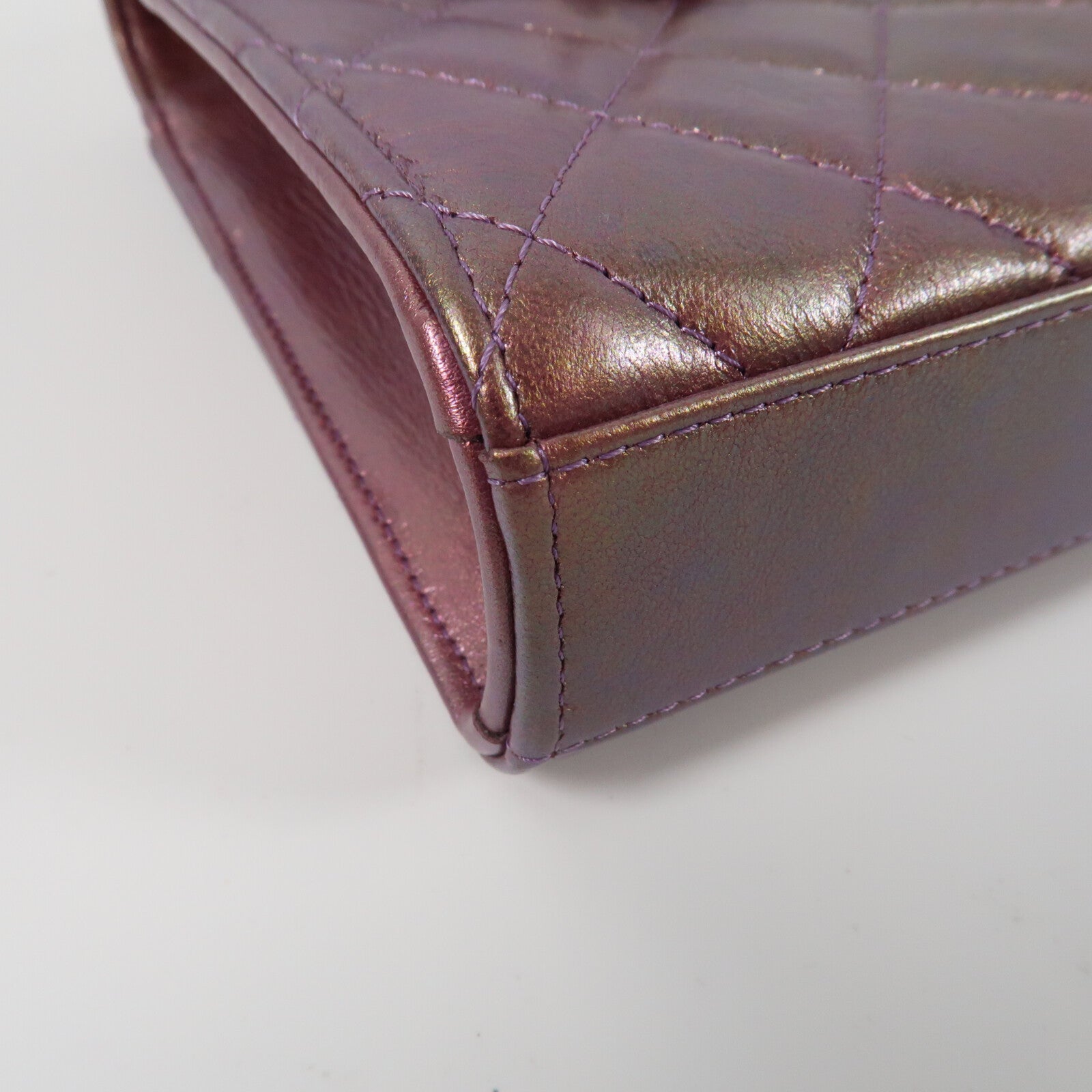 CHANEL 羊皮皮革Phone Case金扣鏈帶肩背袋
