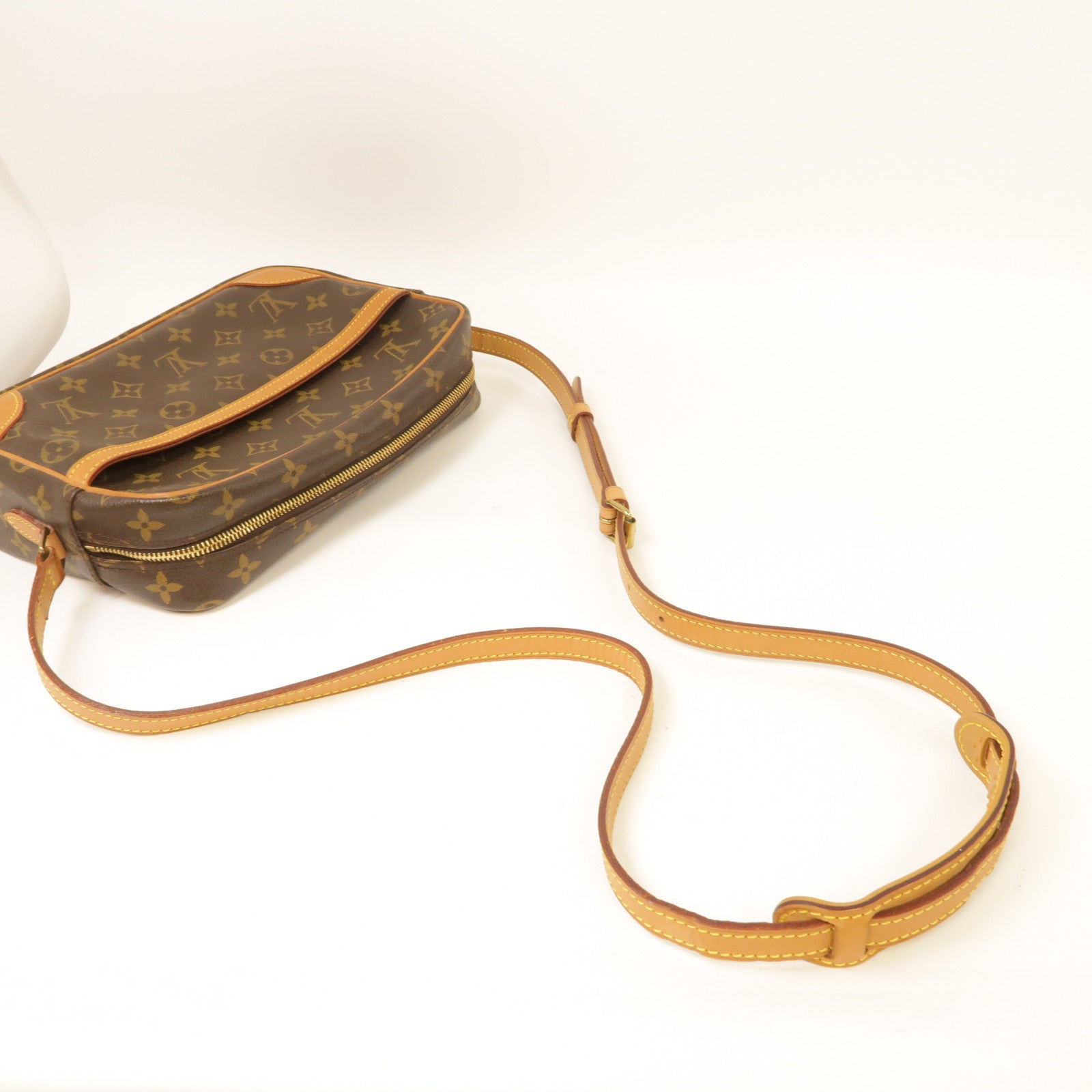 LOUIS VUITTON Monogram Trocadero 30金扣肩背袋啡色