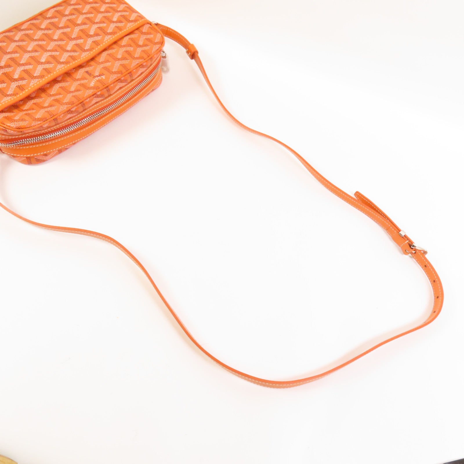 GOYARD 【激減優惠】塗層帆布Cap-Vert銀扣肩背袋